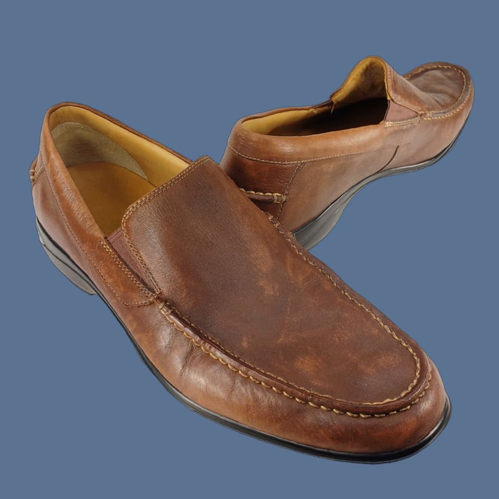 Sperry Sperry Top-Sider Gold Cup Brown Leather Slip On Loafer Size 11M Mens Navy Going Out Casual Marine Vintage No Size US L / EU 52-54 / 3 - 1 Thumbnail