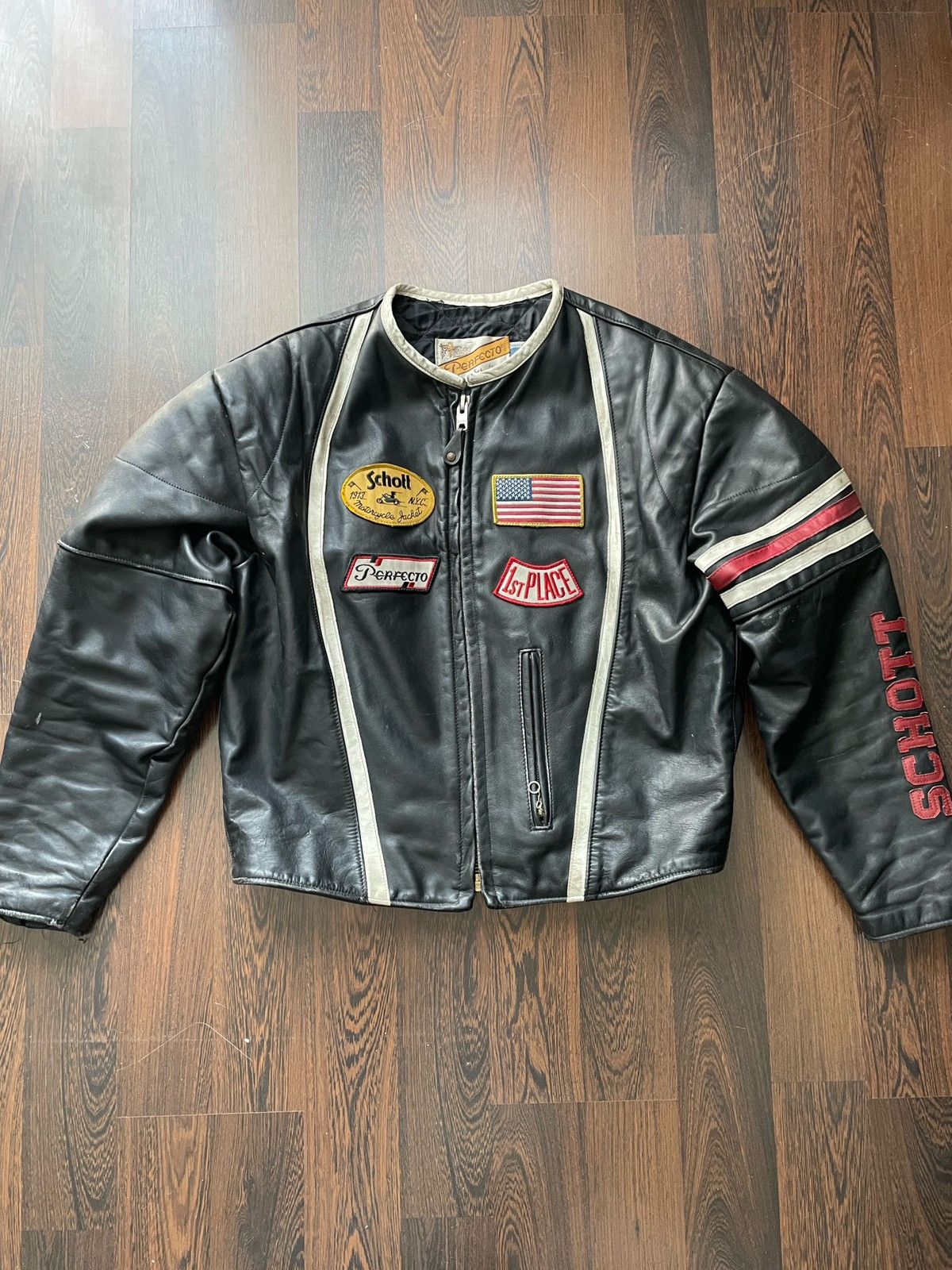 Schott Schott leather moto jacket Size US M / EU 48-50 / 2 - 1 Thumbnail