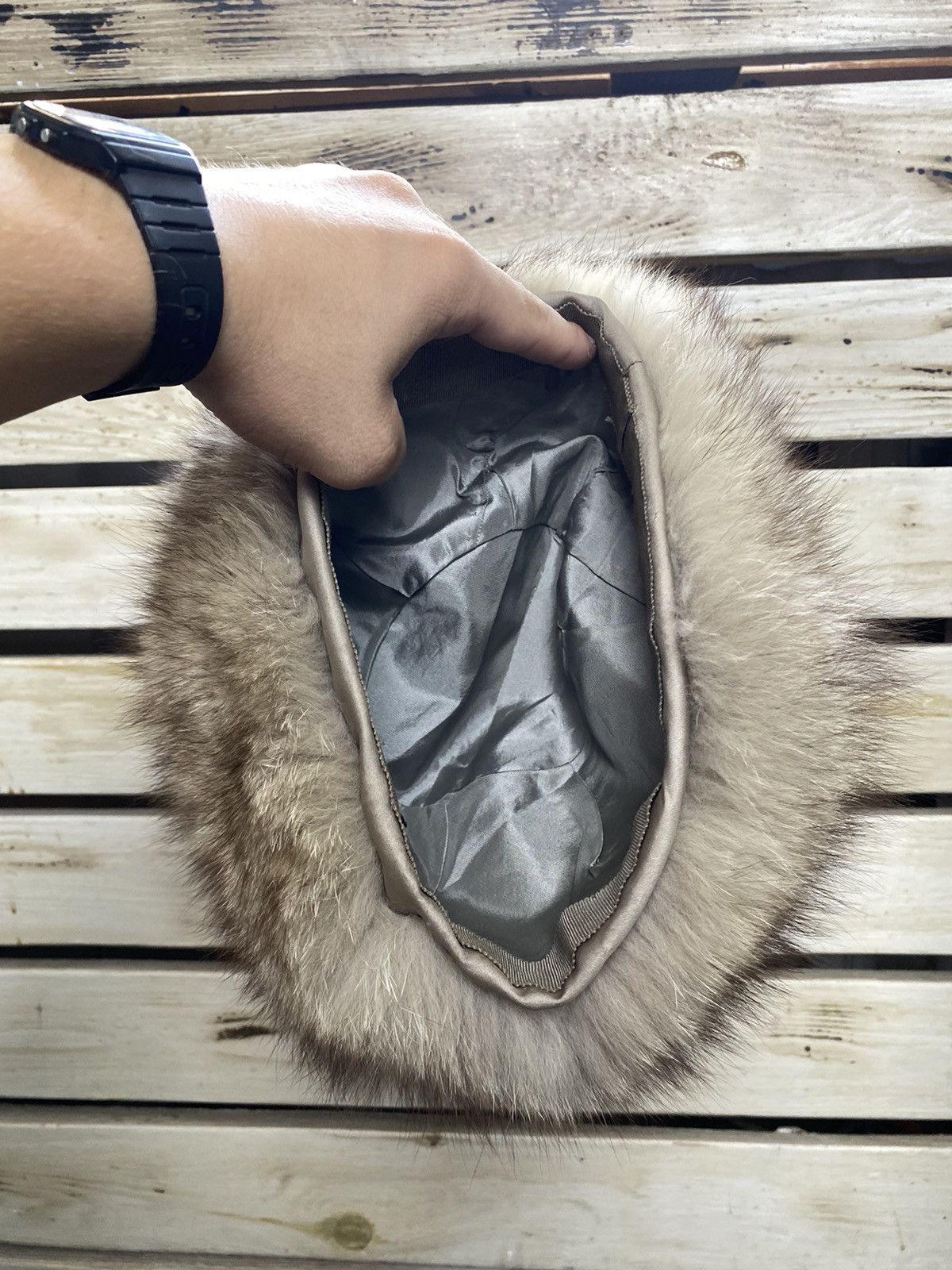 Hysteric Glamour × Japanese Brand Y2K American Vintage Fur Fuzzy Hat Ushanka Beauty Beast Size ONE SIZE - 4 Thumbnail
