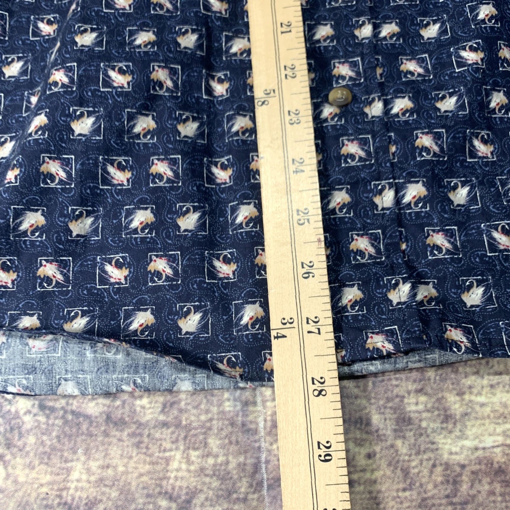 Vintage Munsingwear Button-Up Shirt 2XL Men’s Blue Long Sleeve Fly Fishing Button-Front Casual Shirt Size US XXL / EU 58 / 5 - 6 Thumbnail