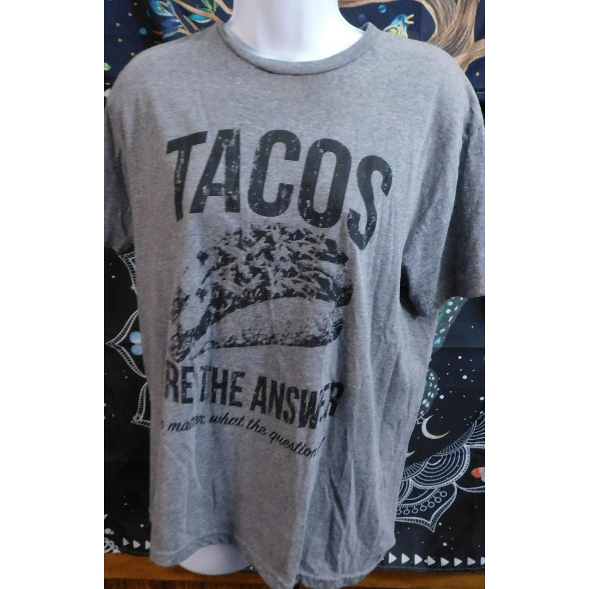 Other Crazy Dog Funny Taco Tee Grey With Black Print Size US M / EU 48-50 / 2 - 3 Thumbnail