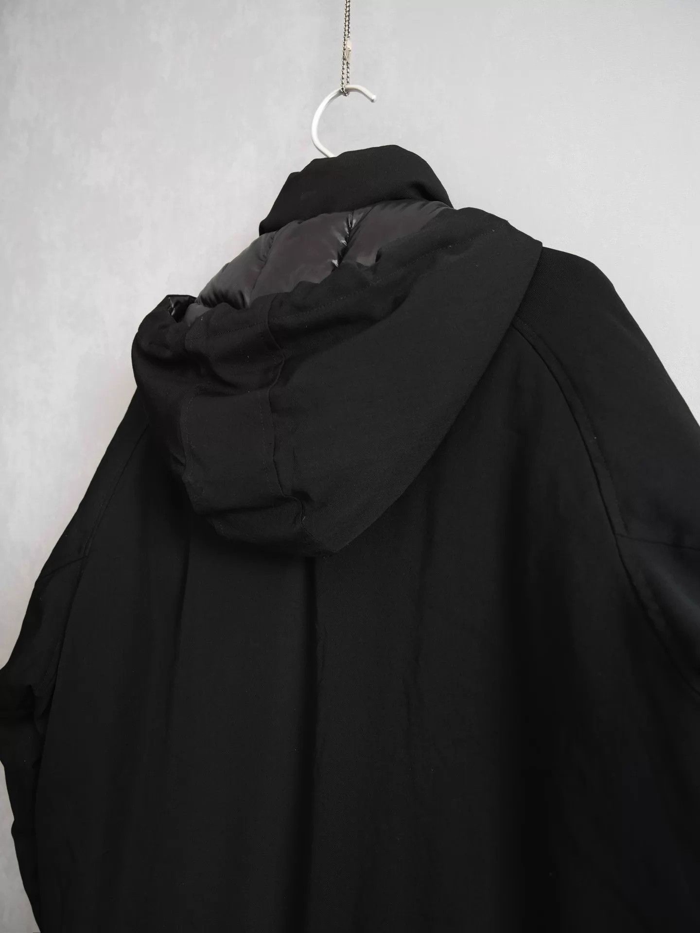 Yohji Yamamoto Yohji Yamamoto 19AW Removable Hood Down Jacket Black Size US M / EU 48-50 / 2 - 7 Thumbnail