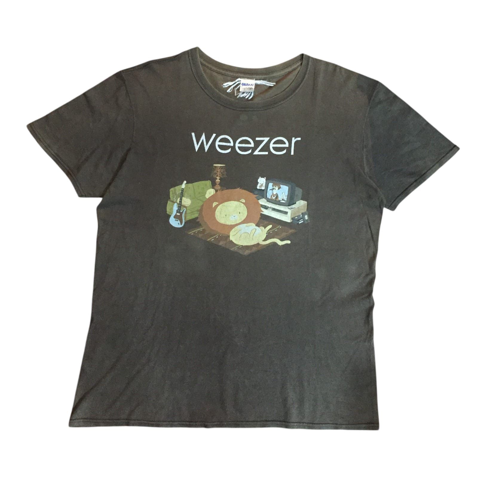 Band Tees Vintage 2010s Faded Weezer Rock Band Tees Size US XL / EU 56 / 4 - 2 Thumbnail