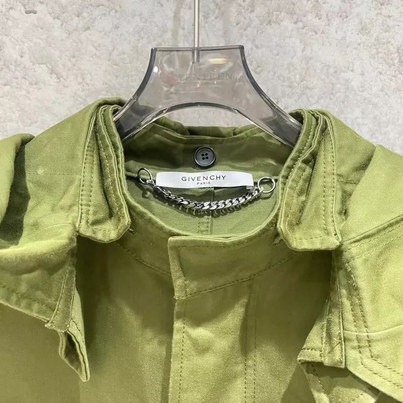 Givenchy Givenchy Size44 Wing Military Green Coat Size US M / EU 48-50 / 2 - 3 Thumbnail