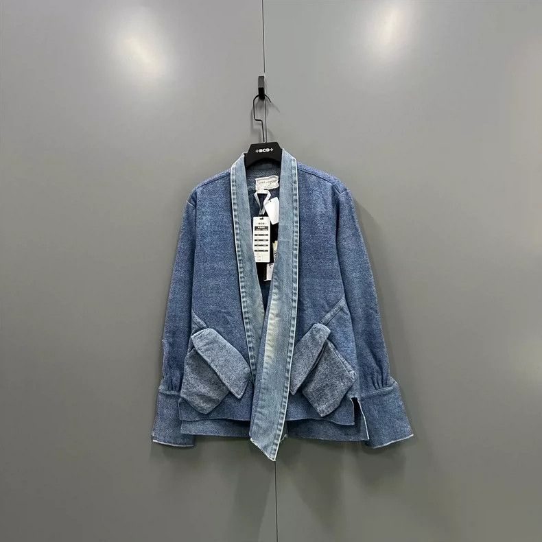 Greg Lauren greg laurenBlue denim pocket shirt 2506-Nextarrow Size US M / EU 48-50 / 2 - 1 Thumbnail