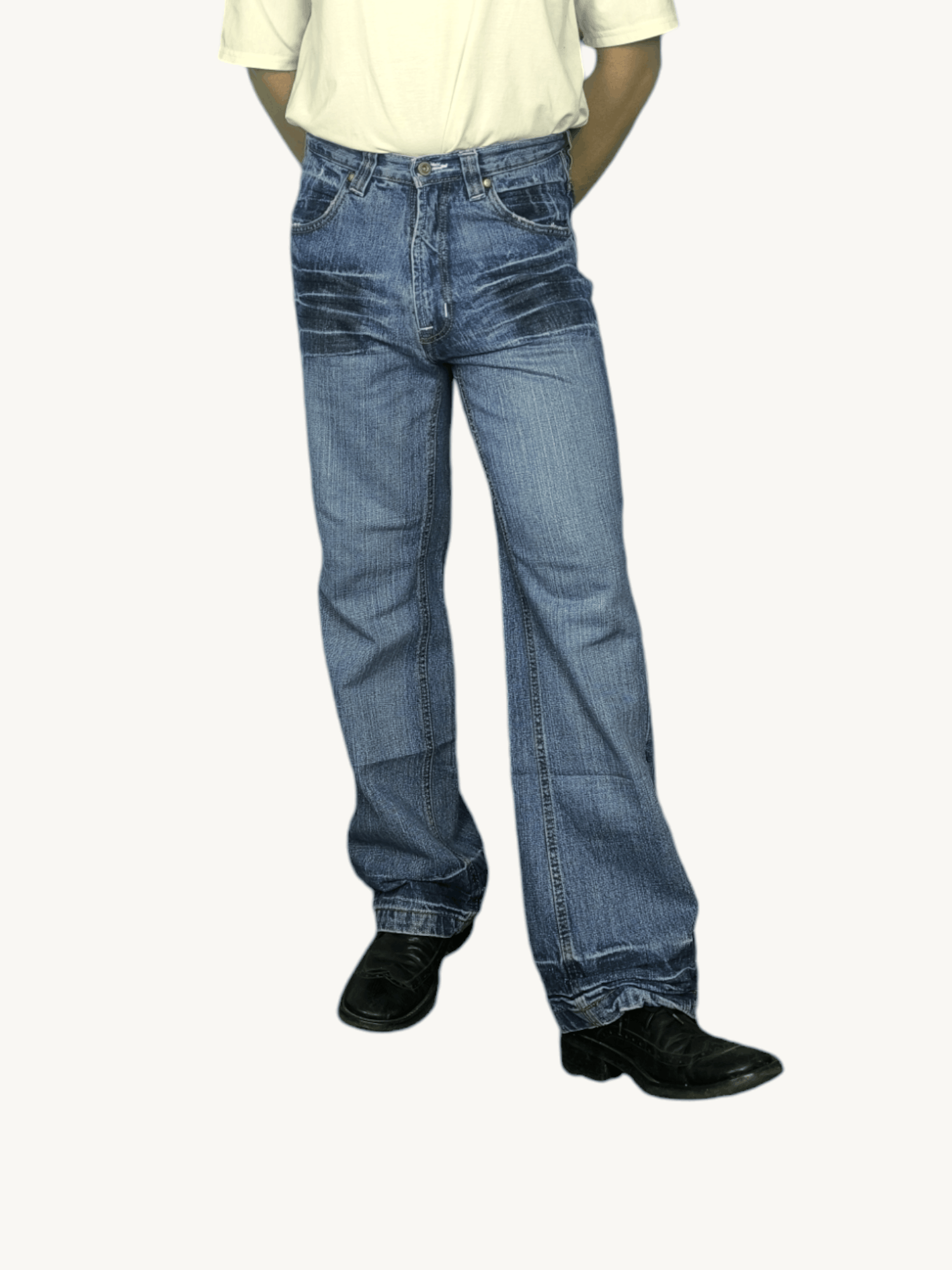 Le Grande Bleu (L.G.B.) × Southpole × Vintage SOUTHPOLE RELAXED BOOTCUT VTG LIKE IF SIX WAS NINE JEANS Size US 30 / EU 46 - 8 Thumbnail