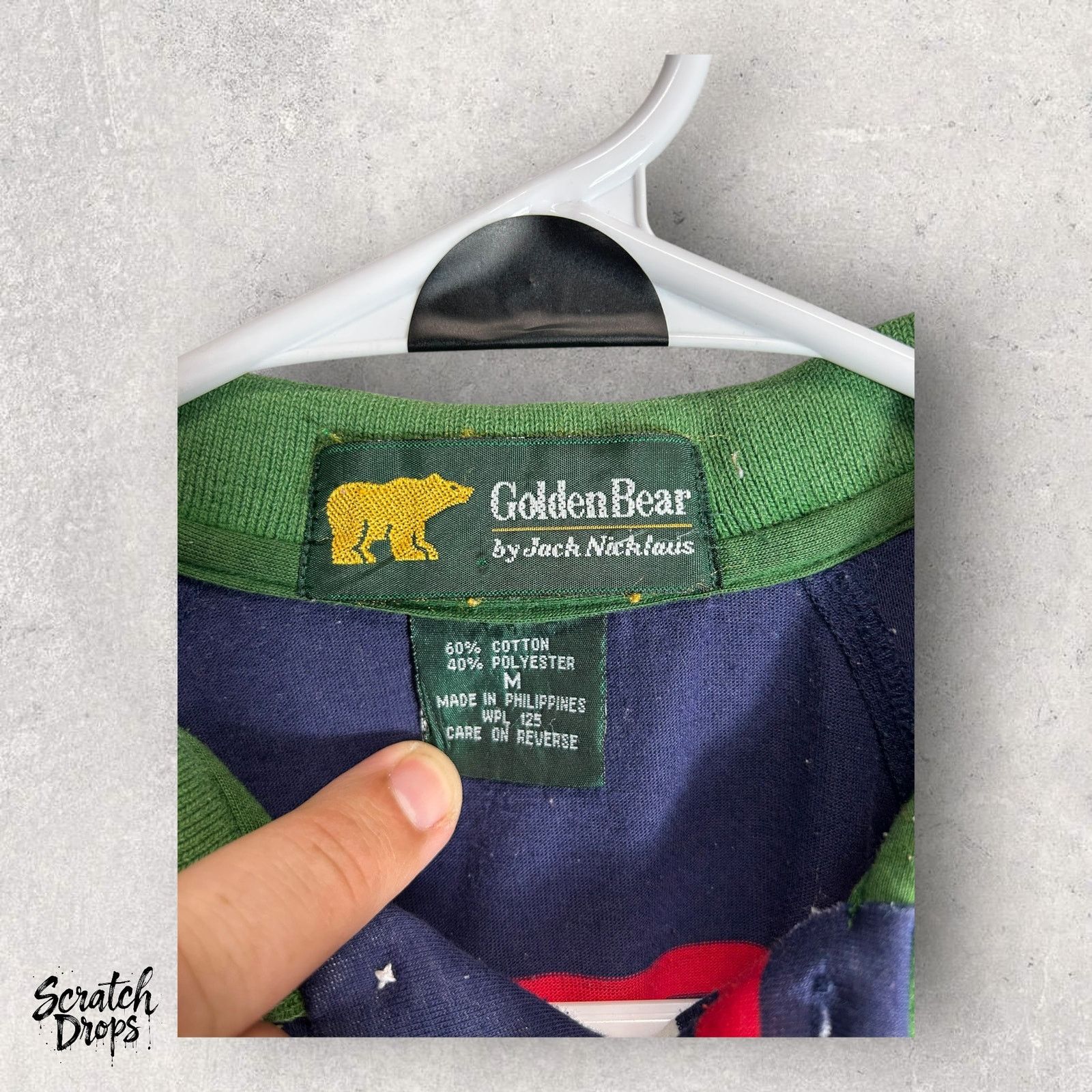 Other Vintage Golden Bear Polo Shirt Single Stitch Size Medium 90s Size US M / EU 48-50 / 2 - 2 Thumbnail