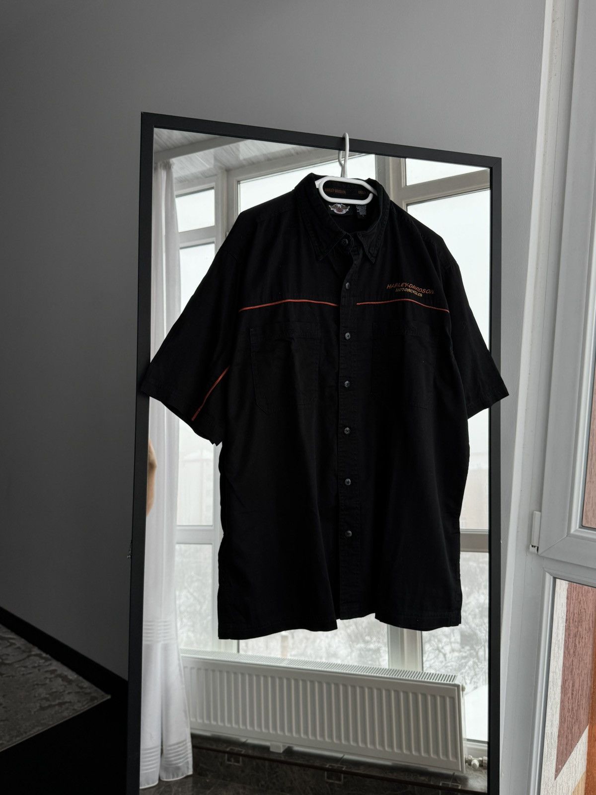 Harley Davidson Vintage Harley-Davidson Moto Short Sleeve Shirt Sz L Size US L / EU 52-54 / 3 - 2 Thumbnail