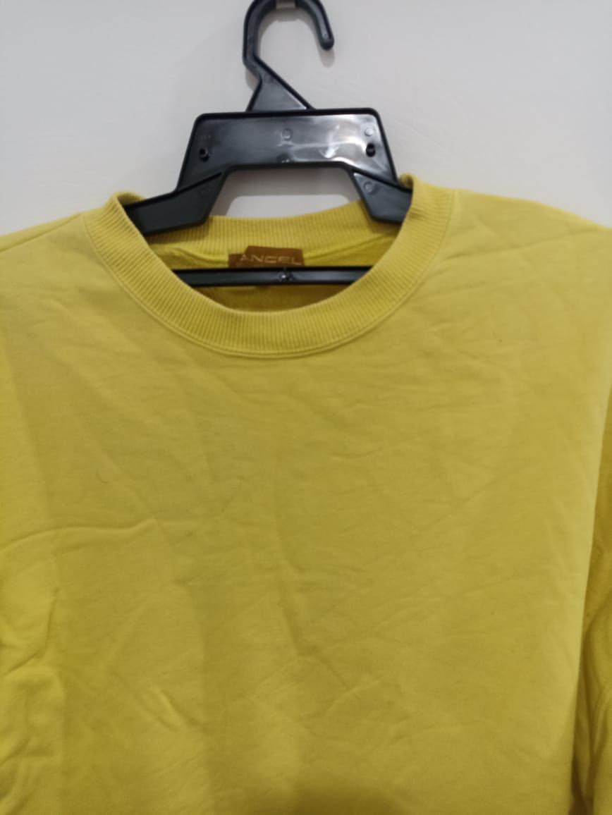 Lancel Vintage Lancel Yellow Sweatshirt Size US L / EU 52-54 / 3 - 3 Thumbnail