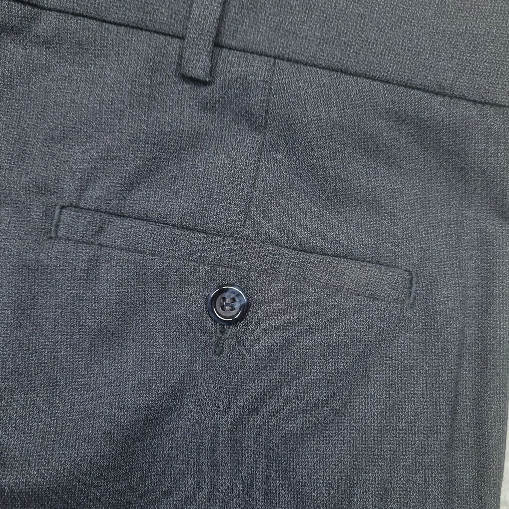 Dockers DOCKERS Men's Pants - Pleated / Cuffed - 36x30 - Gray - Polyester, Rayon - Regular Fit - Dress Pants Size US 36 / EU 52 - 2 Thumbnail