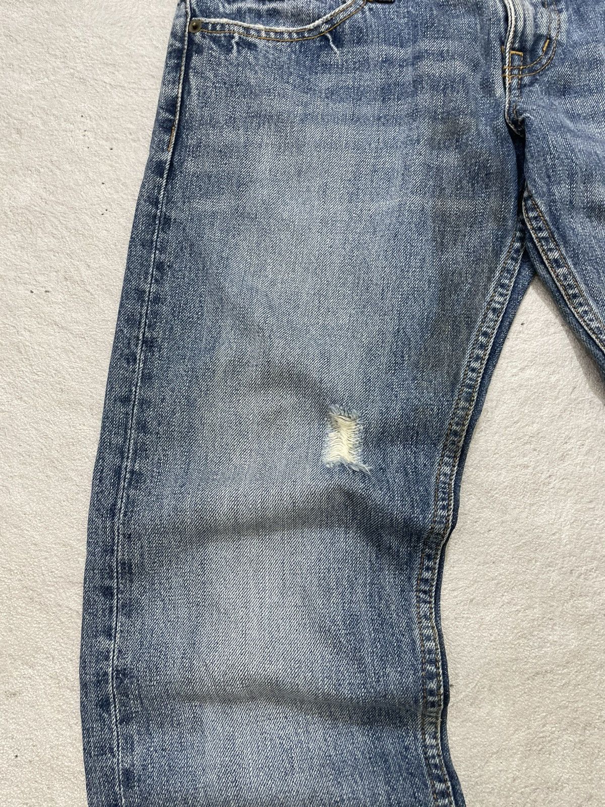 Number (N)ine 2000s Japanese Double Waist Denim Wash Distressed LGB ifsix Size US 29 - 4 Thumbnail