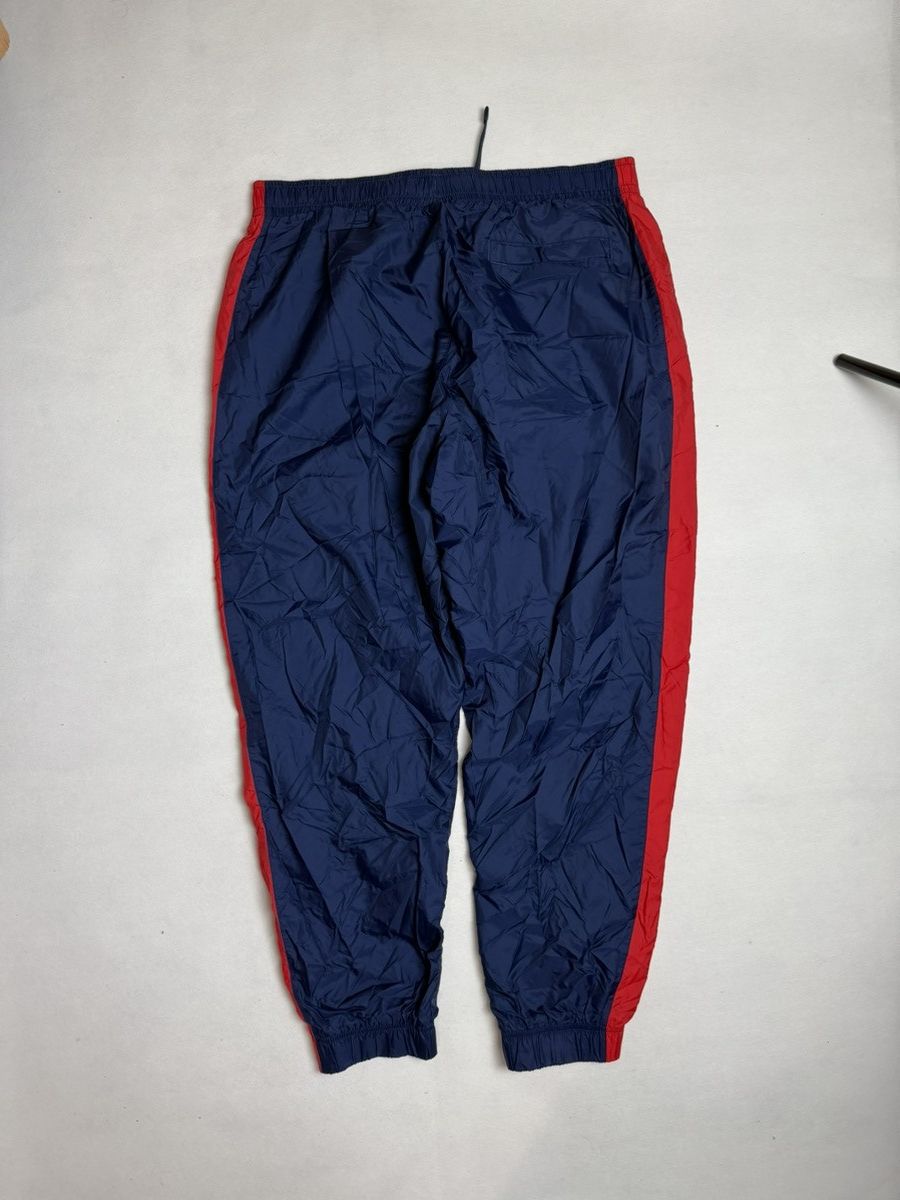 Nike × Vintage Nike track pants navy white red vintage style nylon Size US 34 / EU 50 - 5 Thumbnail