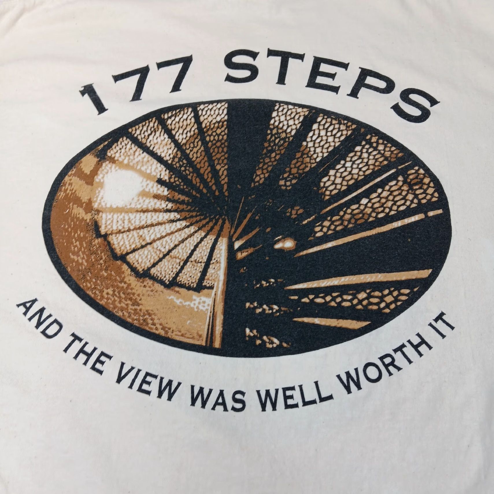 Gildan Gildan Ultra Cotton Shirt Men XL I Climbed The Pensacola Lighthouse Travel Florida Nautical Tourist Crew Neck Short Sleeve Natural/Off-white Size US XL / EU 56 / 4 - 4 Thumbnail
