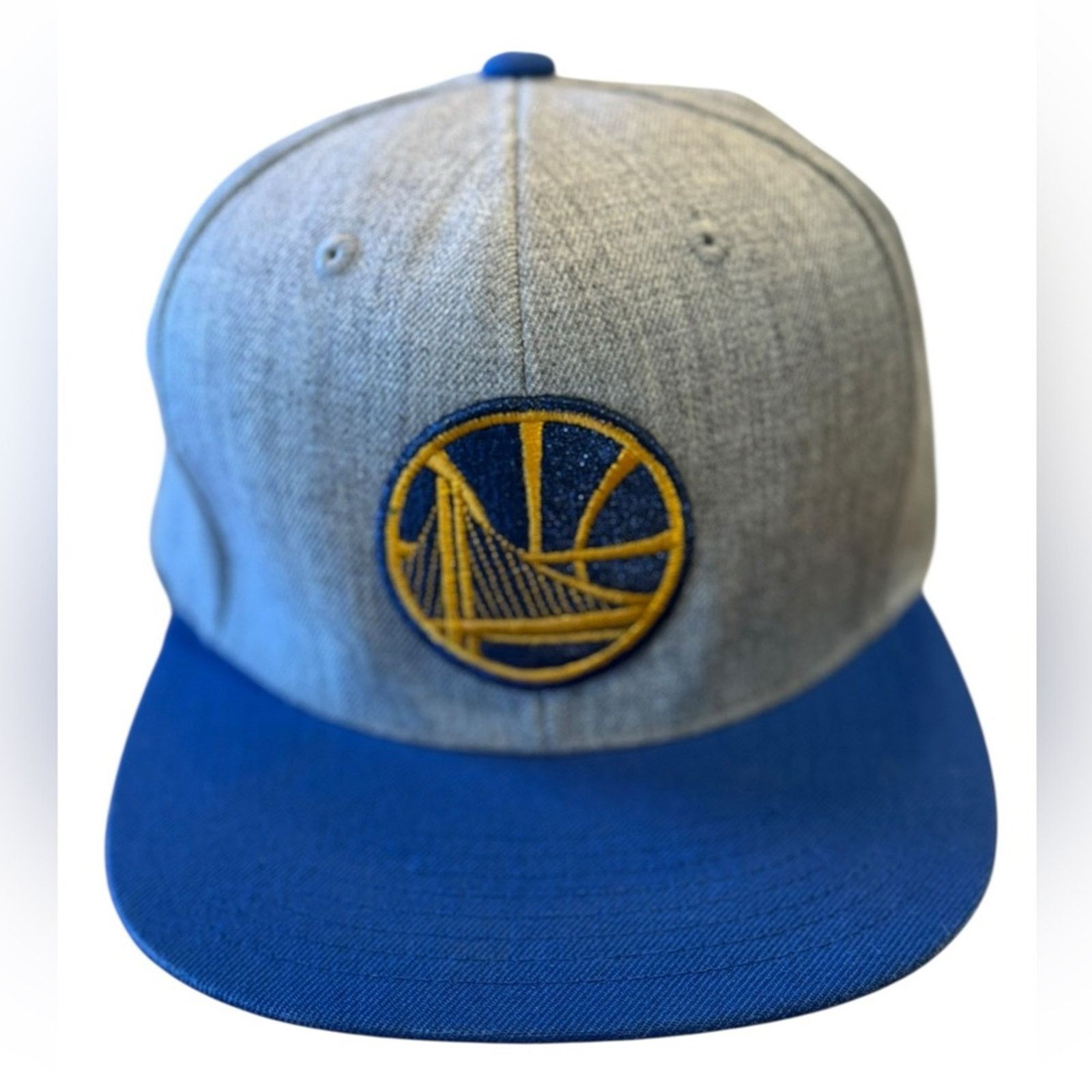 Mitchell & Ness NBA Golden State Warriors Blue & Gray Mitchell & Ness Hat Size ONE SIZE - 1 Thumbnail