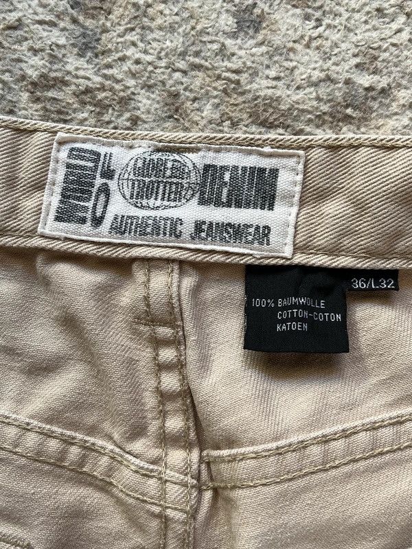 Other The World Sz W 36 L 32 Denim Jeans Beige Baggy Vintage 90s Size US 36 / EU 52 - 4 Thumbnail