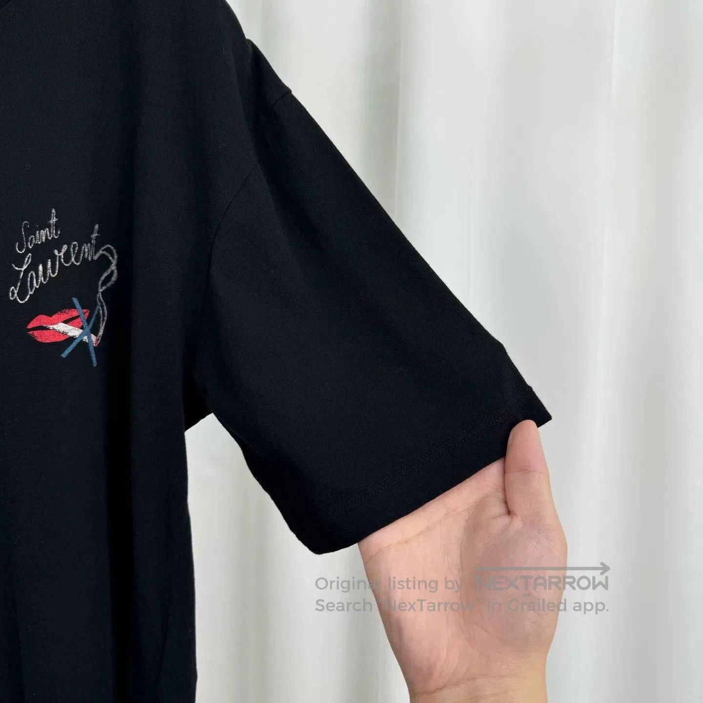 Saint Laurent Paris saint laurent black short sleeve t. Size US XS / EU 42 / 0 - 4 Thumbnail