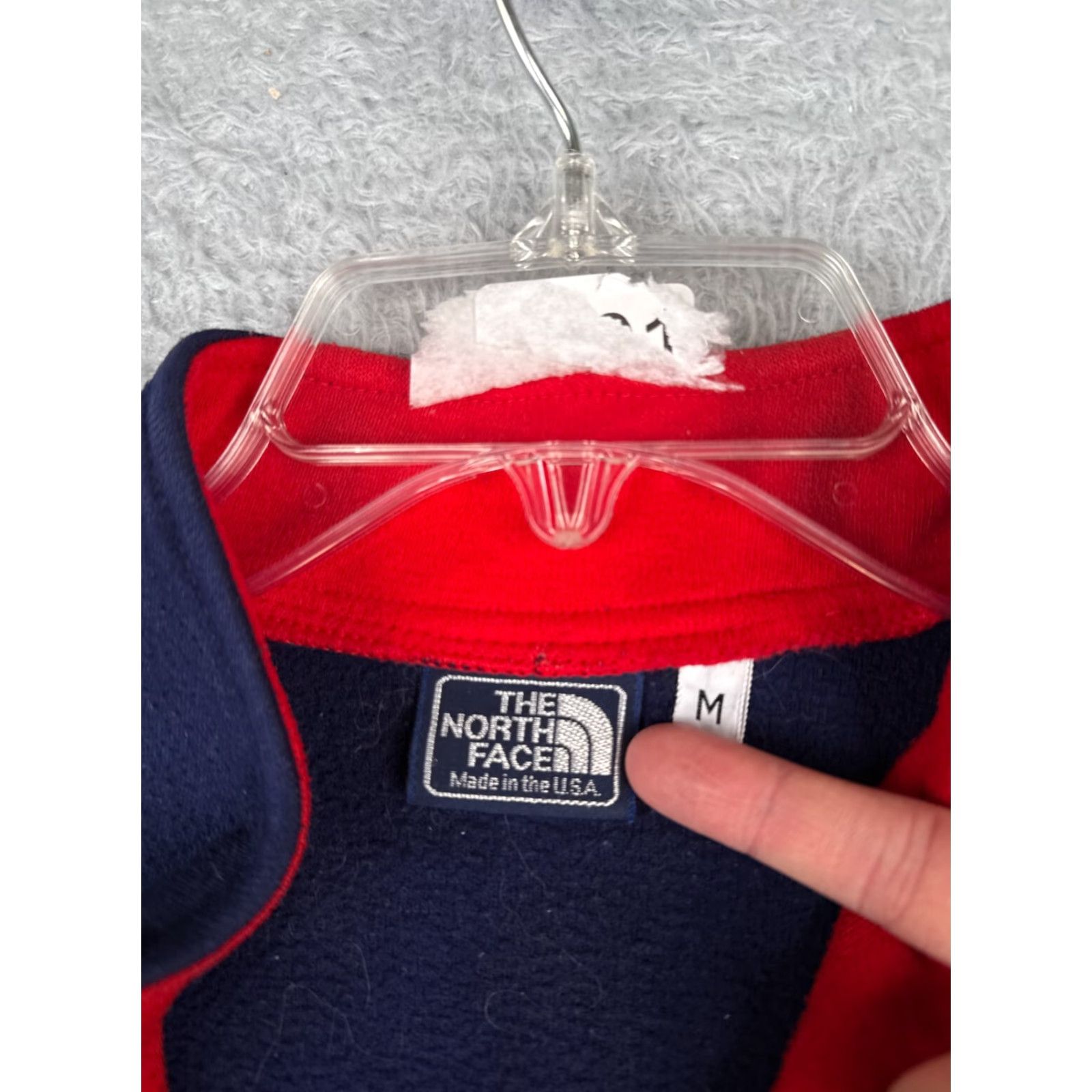 The North Face VINTAGE The North Face Sweater Men Mock Neck Henley 1/4 Zip Jersey Blue Medium Mens Regular Size M Size US M / EU 48-50 / 2 - 7 Thumbnail