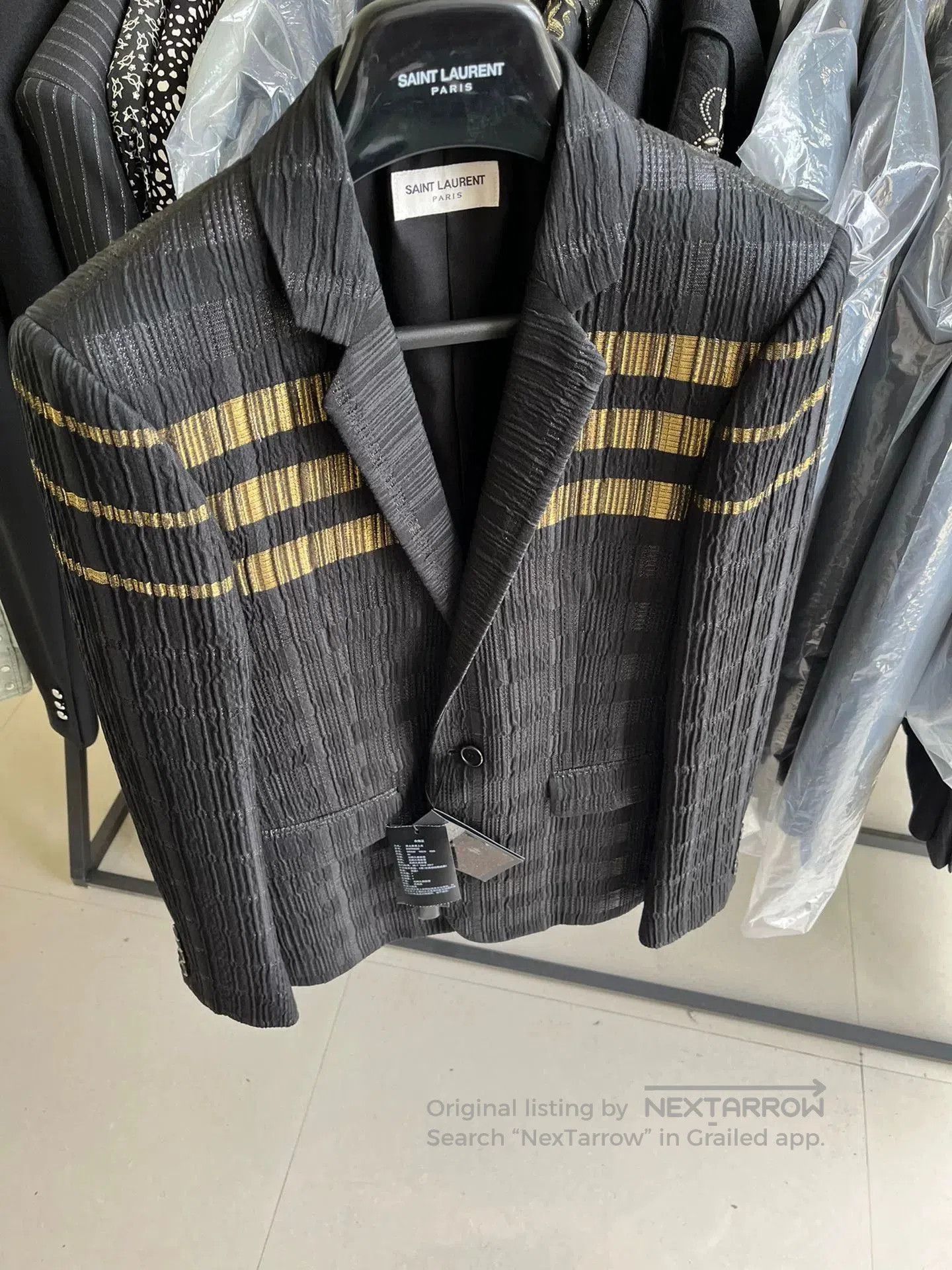Saint Laurent Paris Saint Laurent Runway Striped Blazer. Size US M / EU 48-50 / 2 - 1 Thumbnail