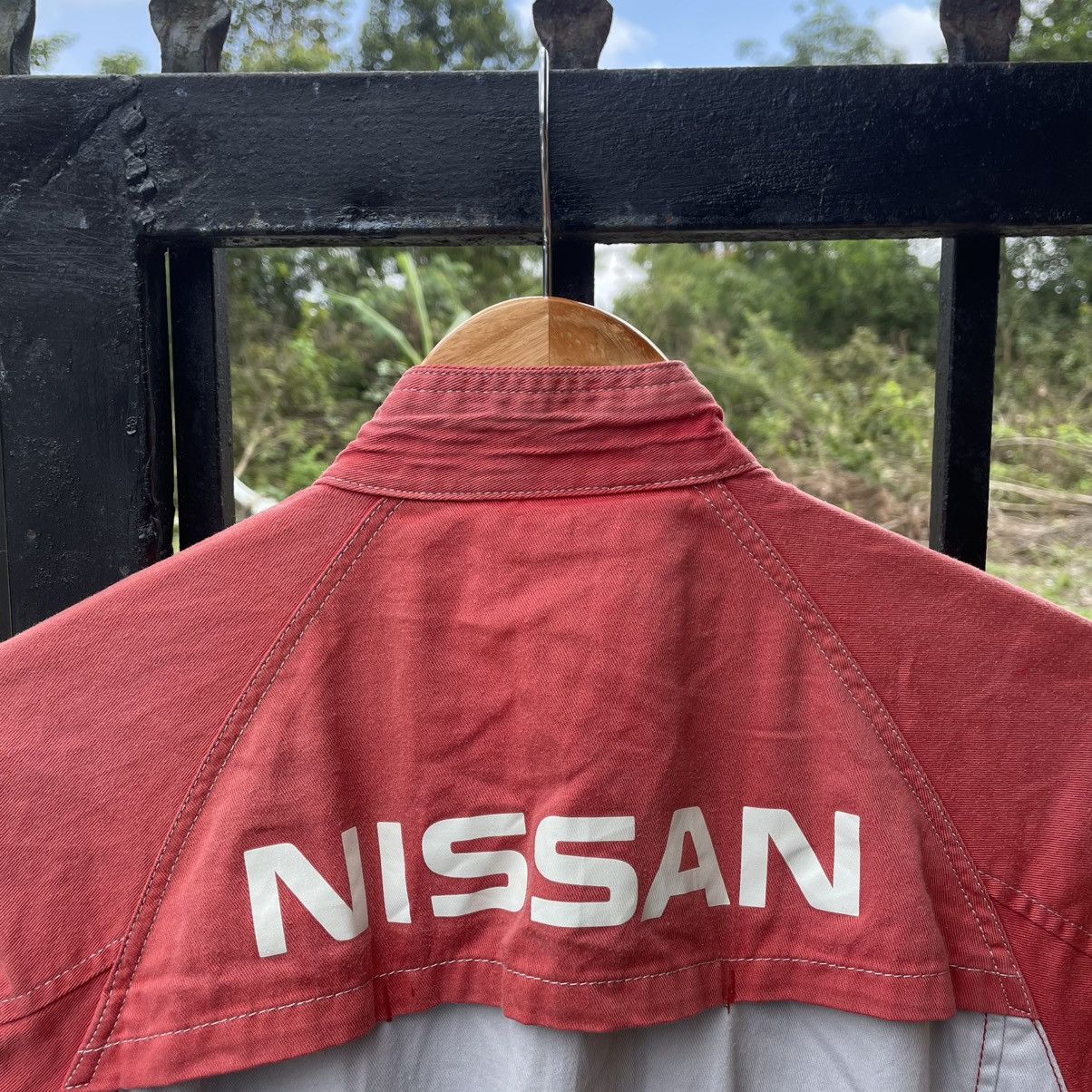 Japanese Brand 🔥🇯🇵Vintage Nissan Workers Coverall Jumpsuits Mechanic Wear Size US 30 / EU 46 - 6 Thumbnail