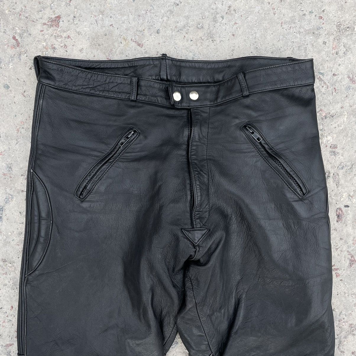 Vintage Vintage Moto Leather Pants 54 Y2K 90s USA Style Japan Size US 32 / EU 48 - 4 Thumbnail