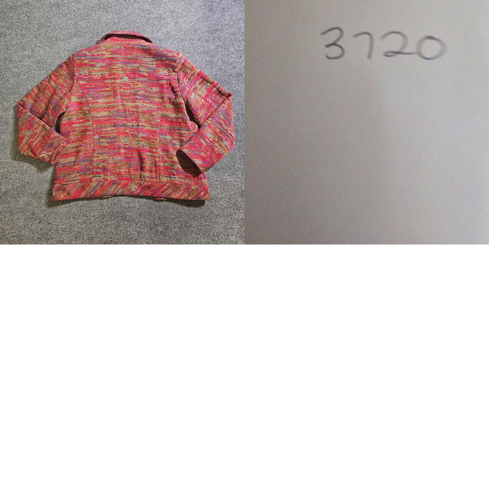 Coldwater Creek Coldwater Creek Blazer Shirt Womens Large Red Tweed Open Long Sleeve Career Jacket/Coat Mid-Length Size L / US 10 / IT 46 - 8 Thumbnail