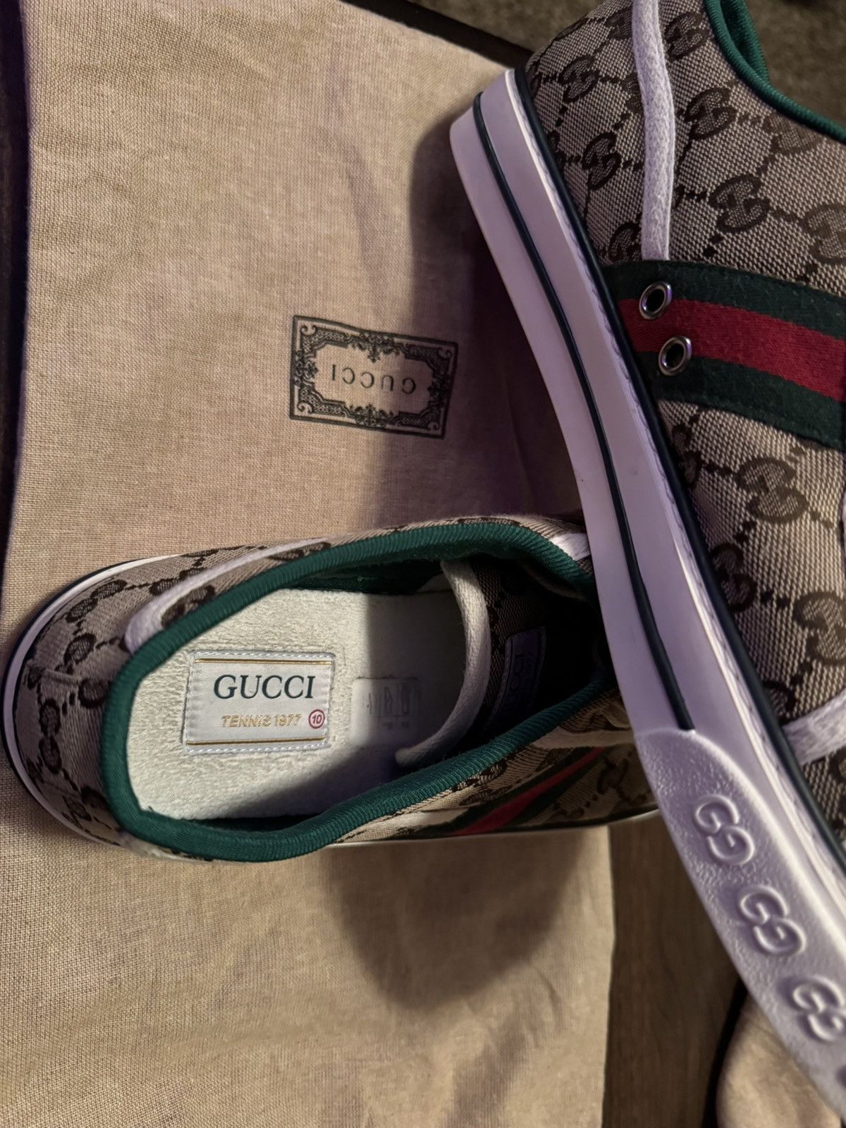 Gucci GG GUCCI TENNIS 1977 SNEAKER Size US 10 / EU 43 - 14 Thumbnail