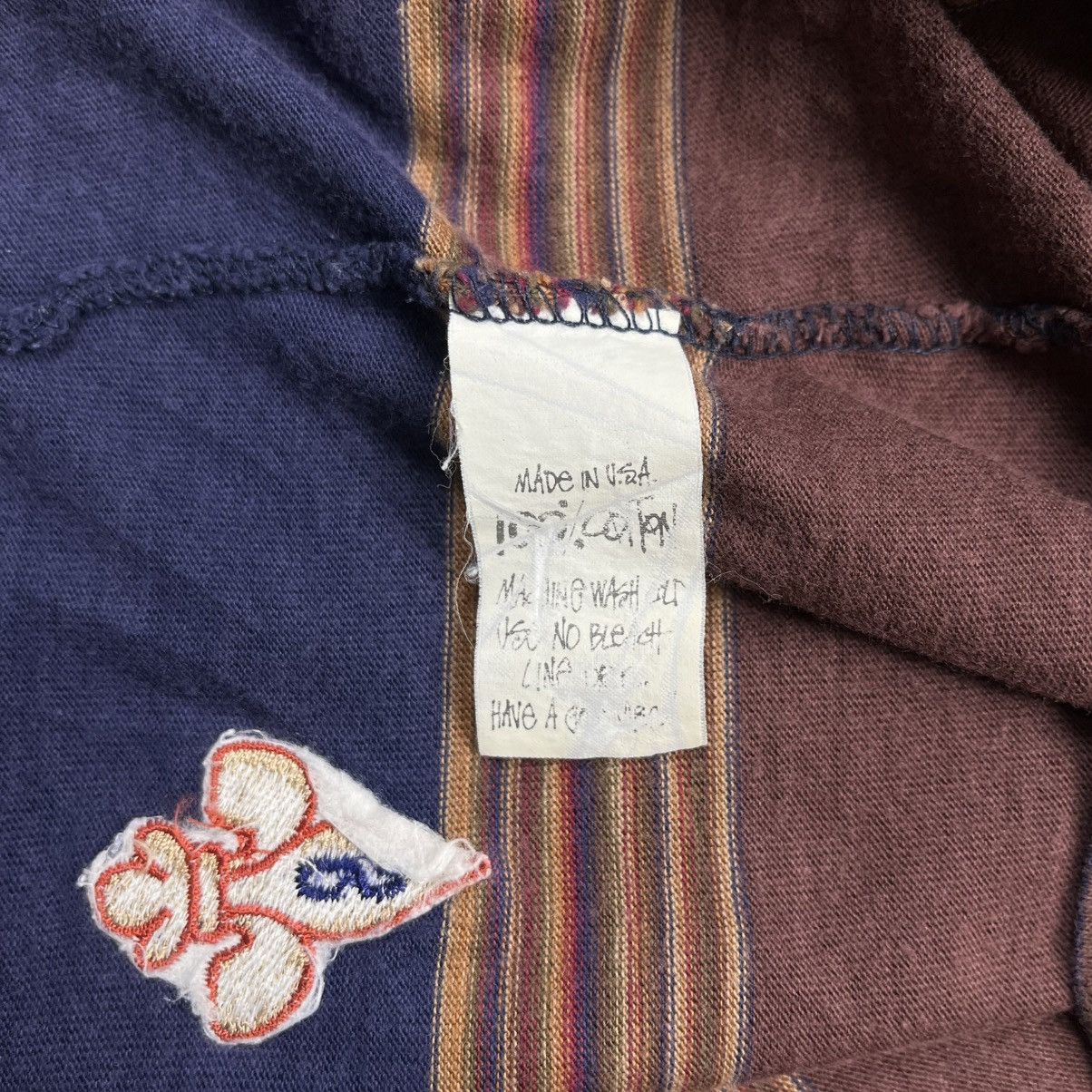 Stussy × Vintage Very rare Vintage 90s stussy stripe pocket tee Size US M / EU 48-50 / 2 - 7 Thumbnail
