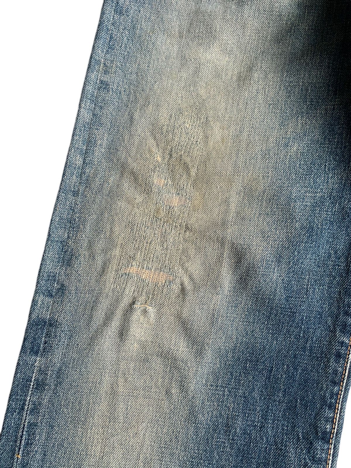 Edwin × If Six Was Nine × Jean EDWIN 505X SELVEDGE MUDWASH DISTRESSED DENIM Size US 28 / EU 44 - 15 Thumbnail