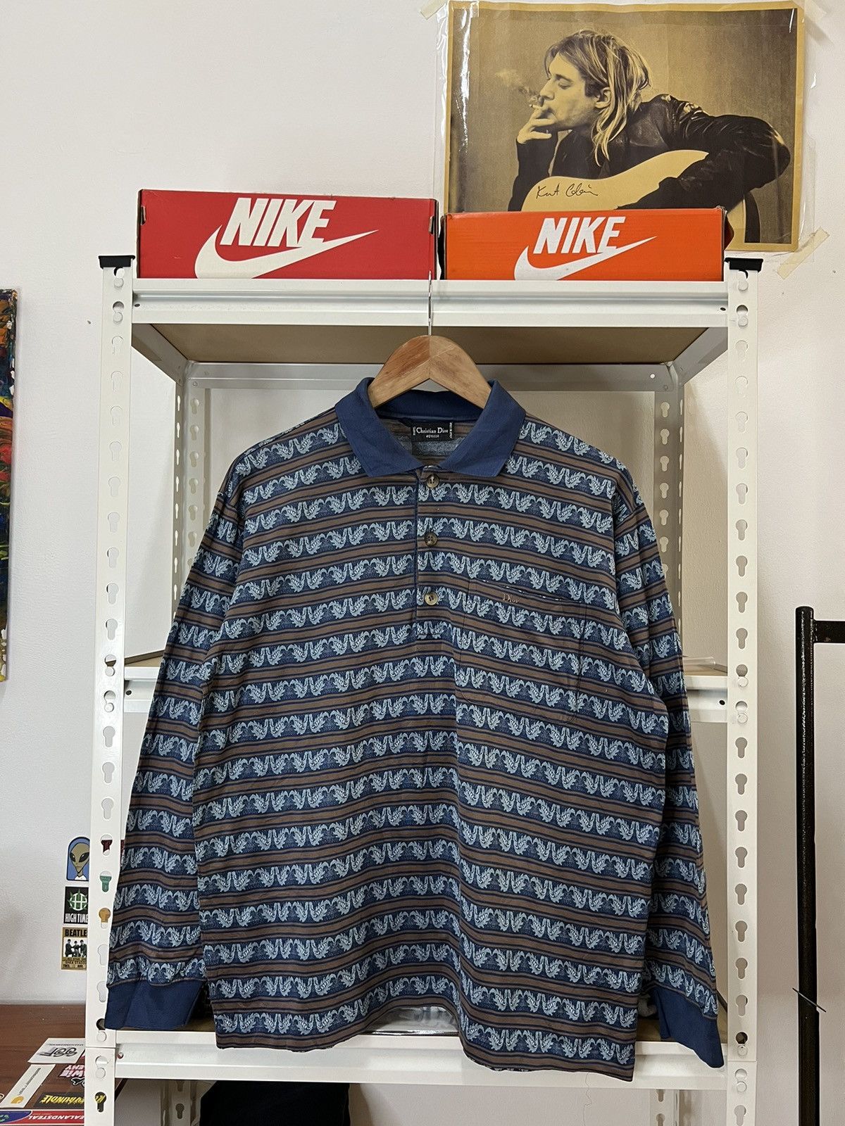 VTG Christian Dior Monsieur Aztec Stripe Long sleeves