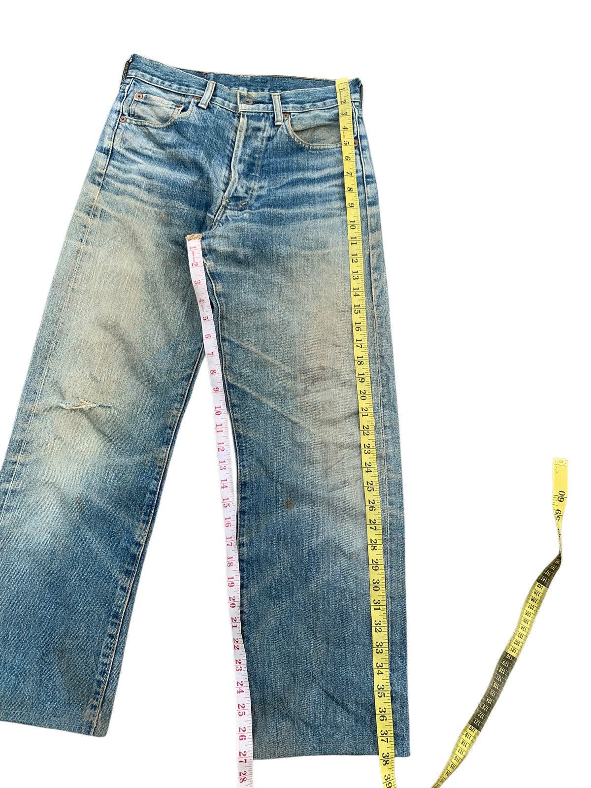 Levi's Vintage Clothing VINTAGE LEVIS 503BXX BIG E SELVEDGE FADED DISTESSED DENIM Size US 28 / EU 44 - 19 Thumbnail