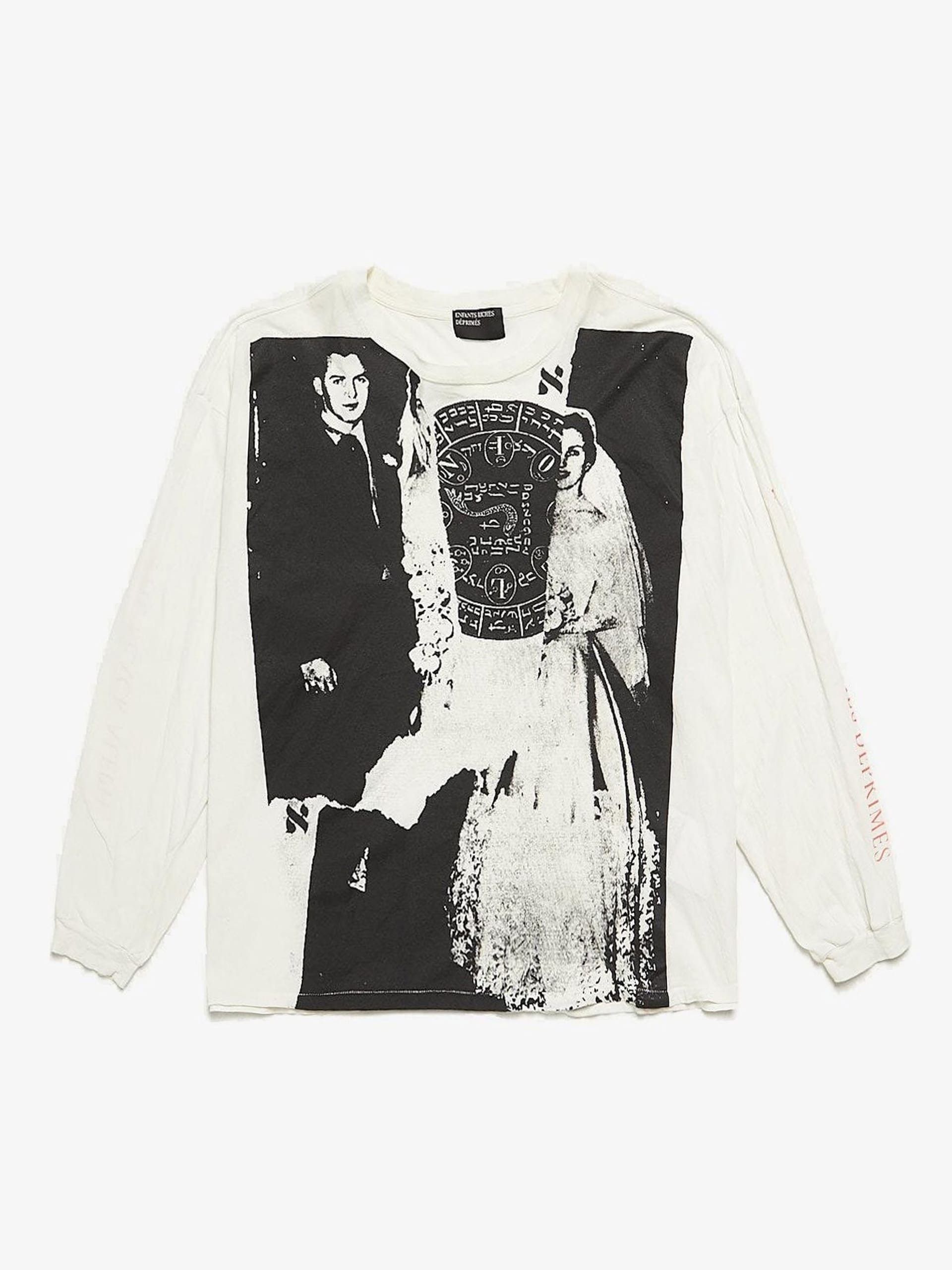 White The Black Aleph Logo Printed Cotton Longsleeve