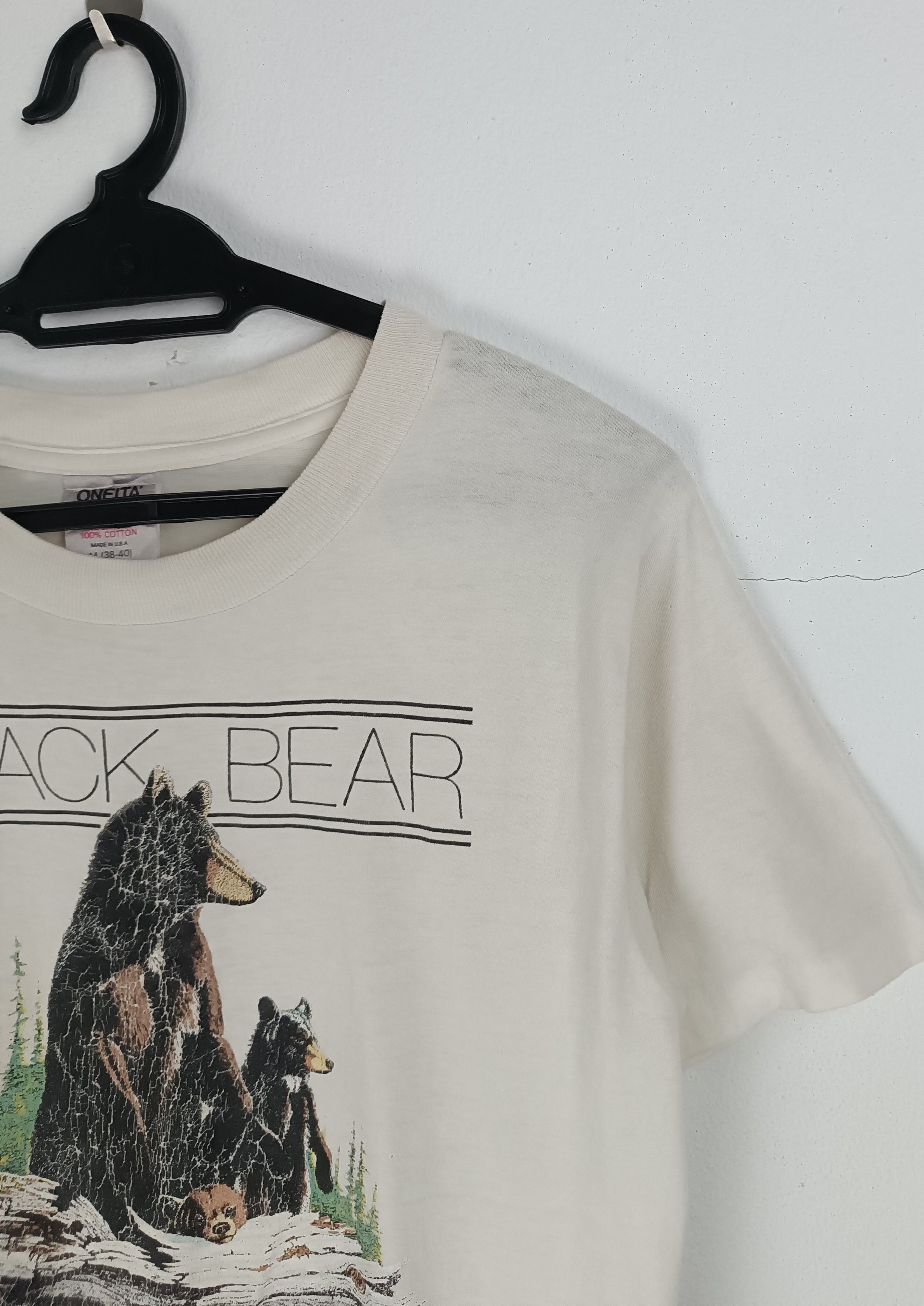 Vintage RARE🔥VINTAGE 80'S BLACK BEAR COLLECTOR ANIMAL HABITAT TEE Size US M / EU 48-50 / 2 - 9 Thumbnail