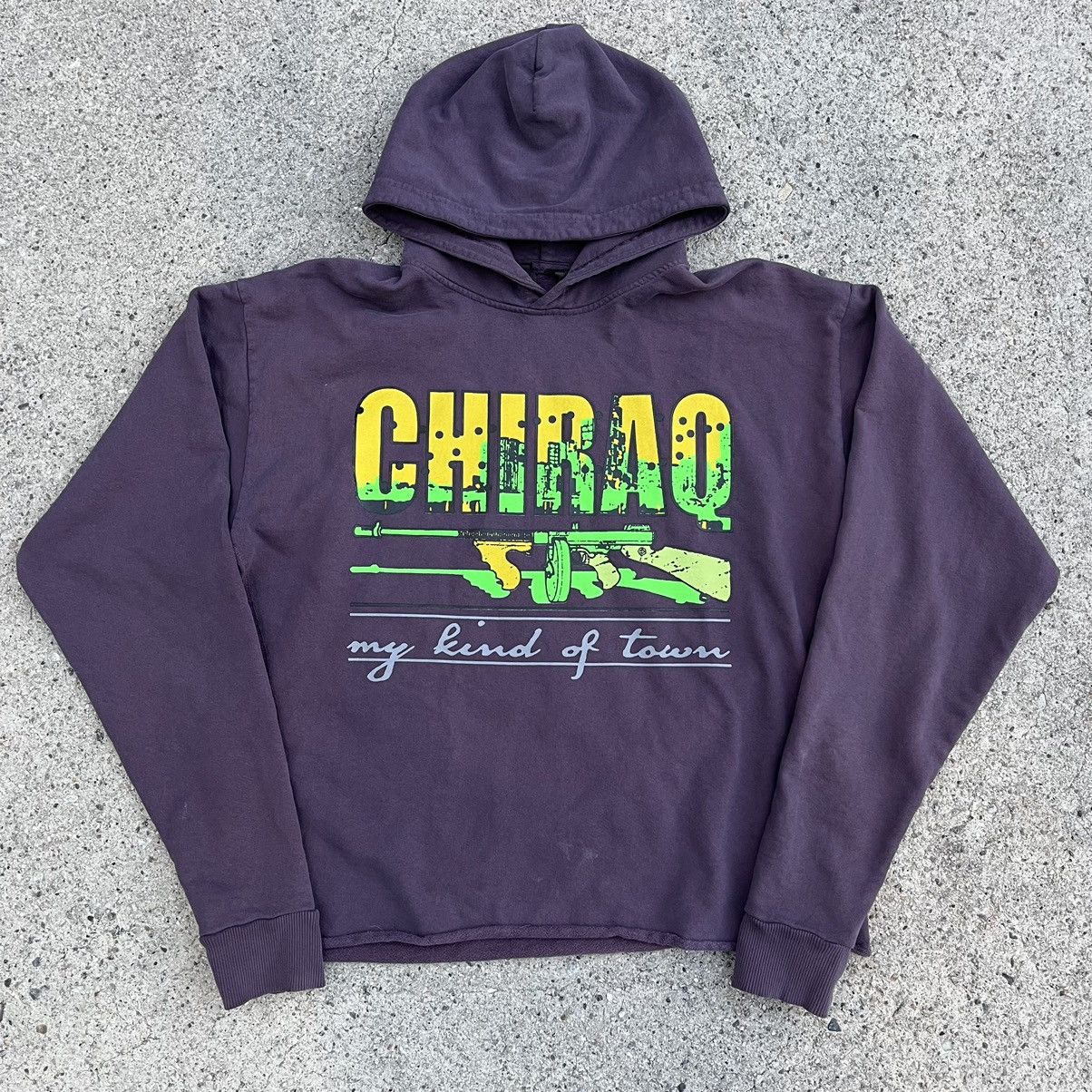 image of Vlone Chiraq Pop Up Purple Hoodie Size Small Extremely, Men's