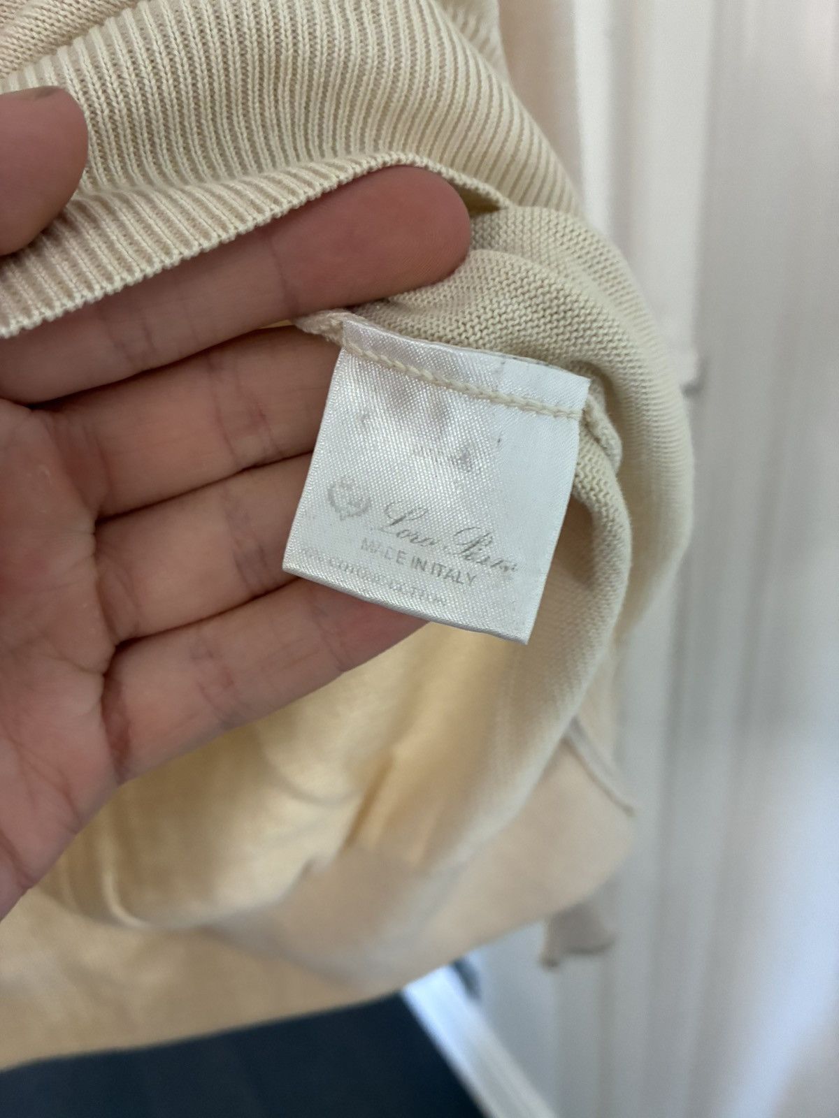 Loro Piana Loro piana beige quarter zip size 50/medium Size US M / EU 48-50 / 2 - 5 Thumbnail