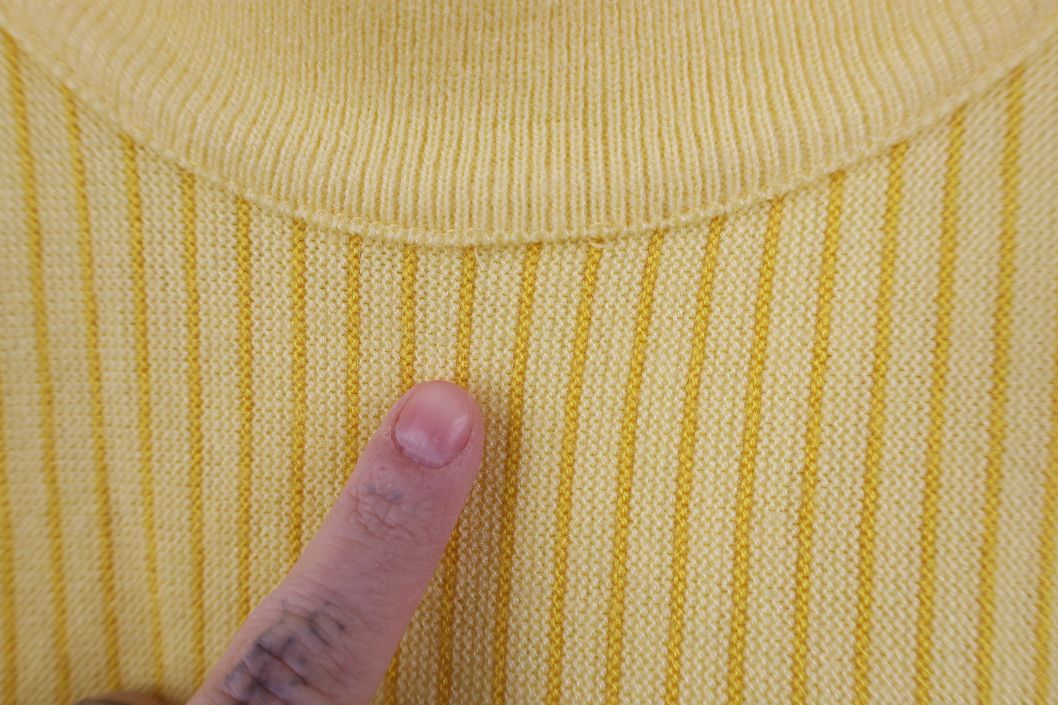 Vintage Vintage 50s Streetwear Short Sleeve Ringer Mock Neck Sweater Size US S / EU 44-46 / 1 - 4 Thumbnail