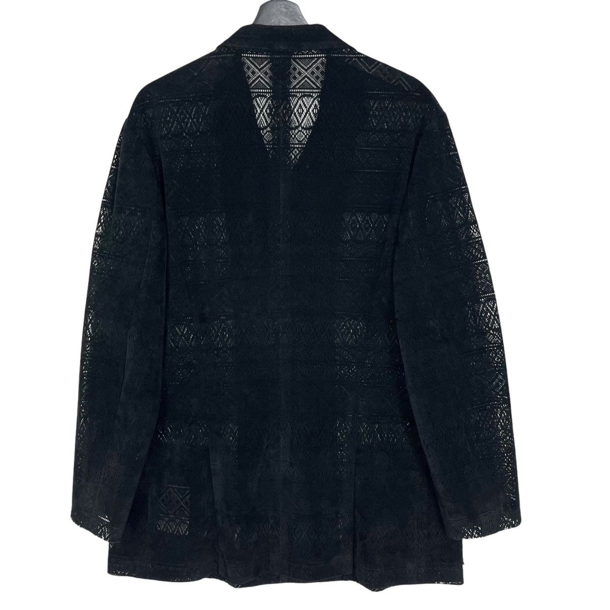Designer × Yohji Yamamoto Yohji Yamamoto Pour Homme See Through Lace Jacket Size US M / EU 48-50 / 2 - 12 Thumbnail