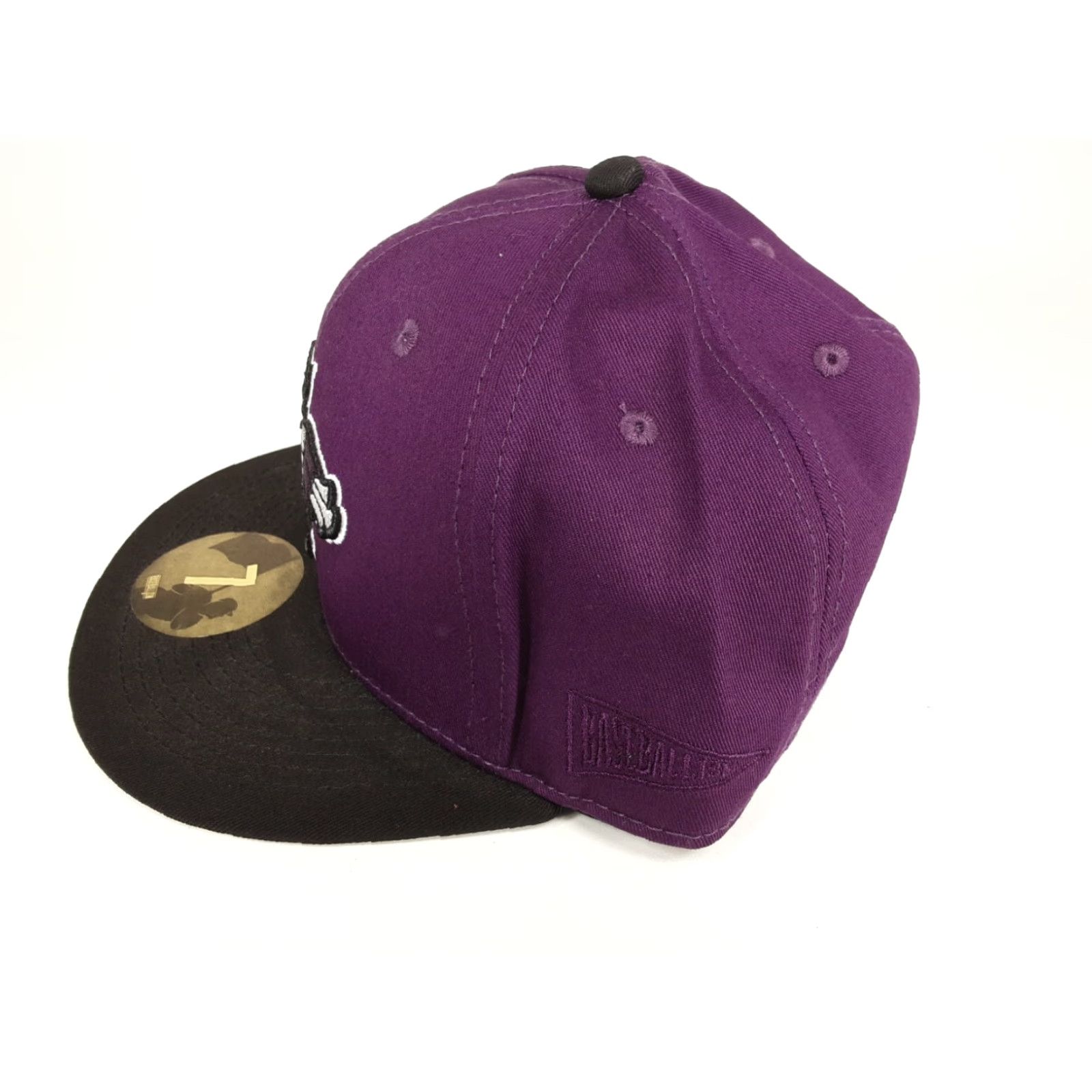Bally Bat Boys Baseballism Farm Ball Fitted Hat Cap Size 7 Men Purple Baseballism Hat NEW Size ONE SIZE - 5 Thumbnail