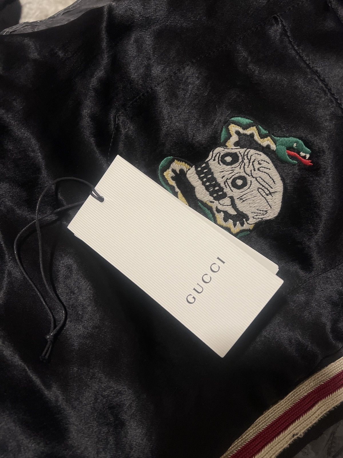 Gucci Black logo shorts with skull & snake Size US 31 - 9 Thumbnail