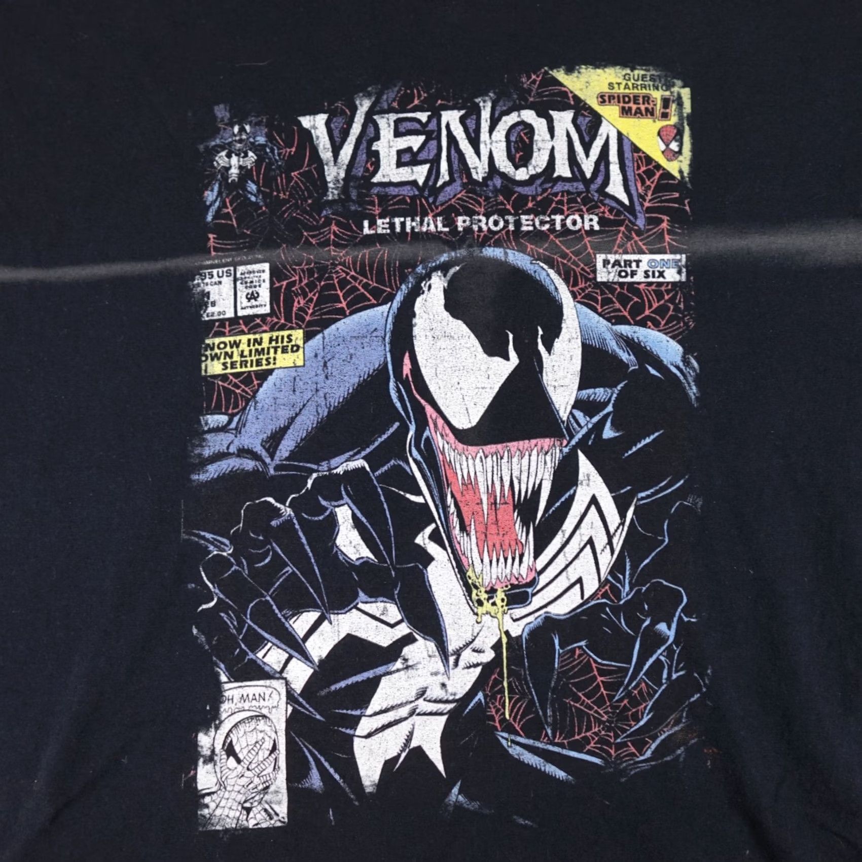 Vintage Venom Shirt Marvel Mens XL Black Graphic Short Sleeve Comic Tee Size US XL / EU 56 / 4 - 5 Thumbnail