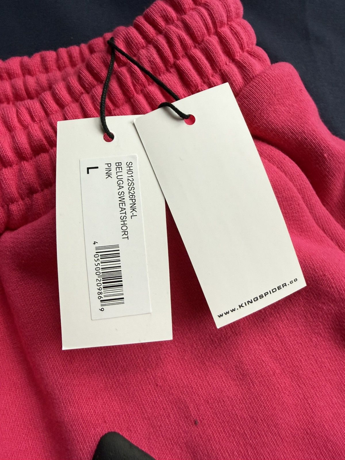 Sp5der Sp5der Pink Beluga Sweatshorts Size US 34 / EU 50 - 6 Thumbnail