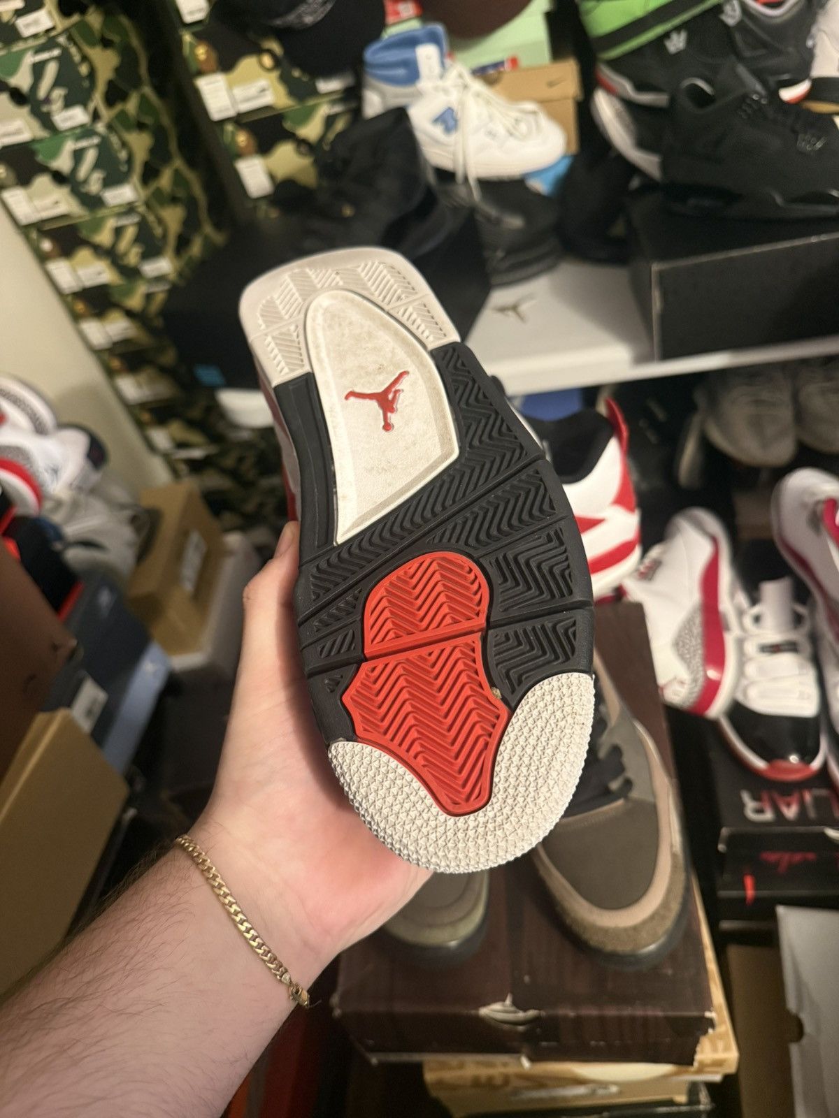 Jordan Brand Jordan retro 4 red cement sz 9 Size US 9 / EU 42 - 5 Thumbnail