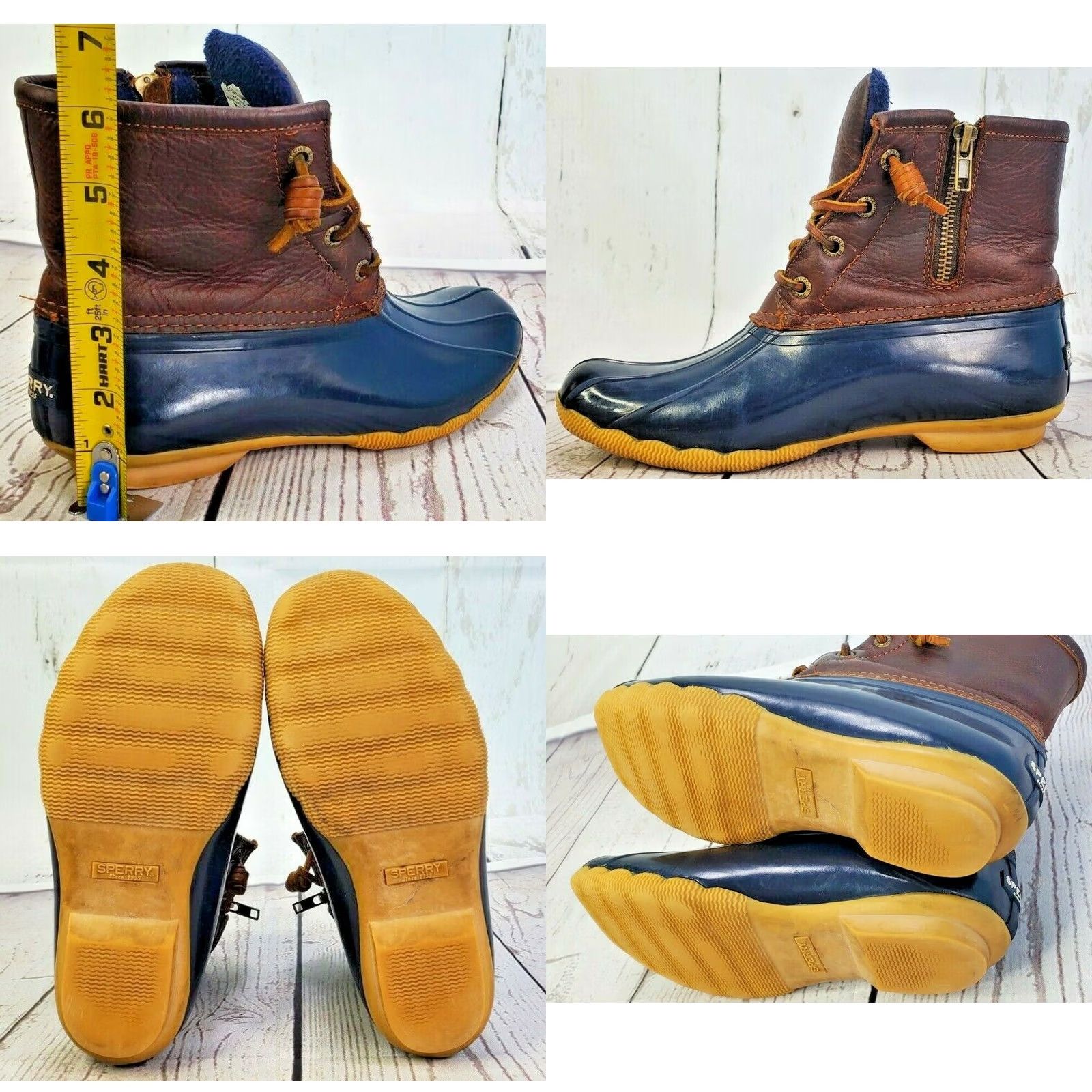Sperry Sperry Top-Sider Duck Ankle Boots Women 6 Brown Leather Waterproof Lined Boots Mensors Size M / US 6-8 / IT 42-44 - 8 Thumbnail