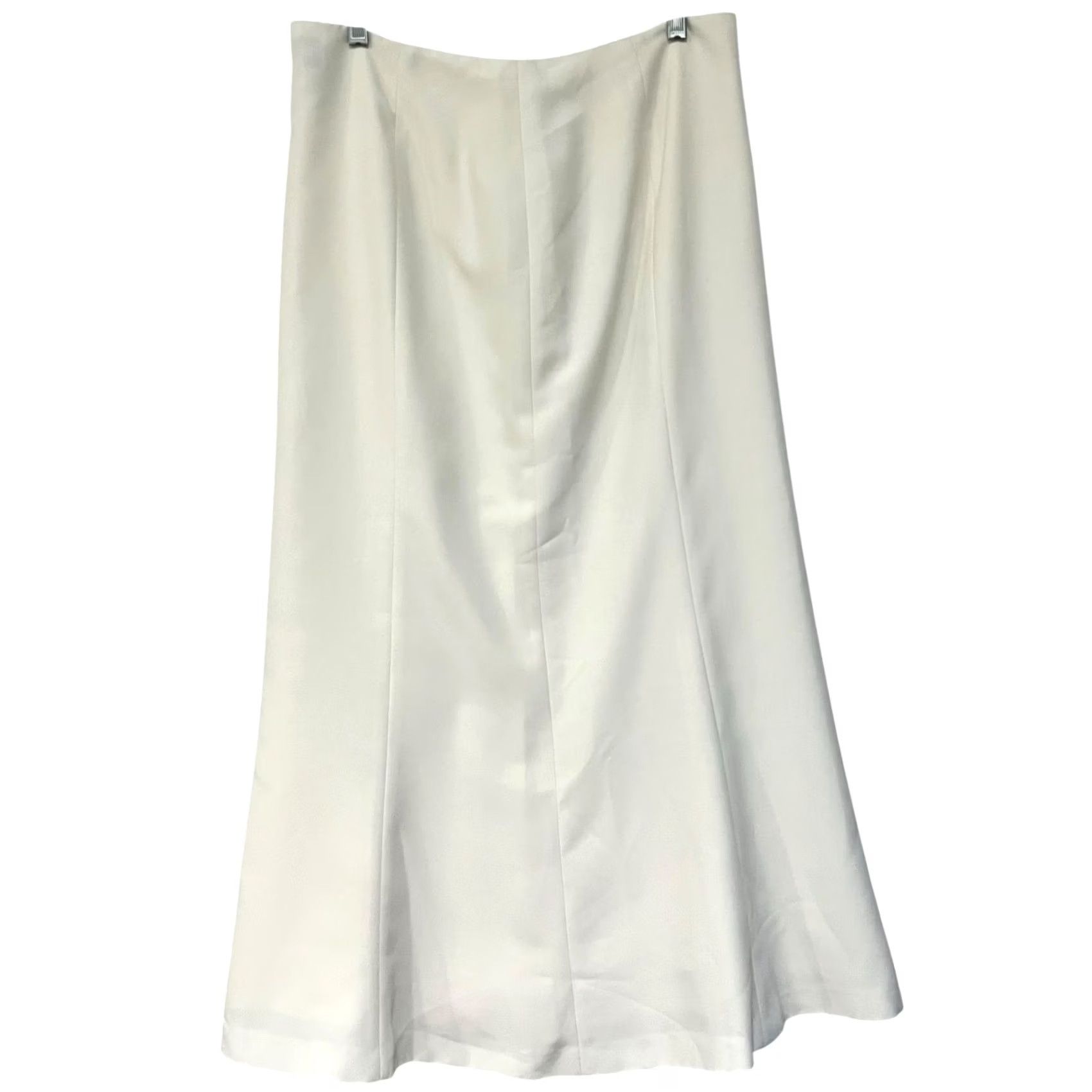 Bloomingdale's VINTAGE Bloomingdale’s Long Skirt Ivory A-Line Zip Lined Size 10 Womens Skirt Size 32" / US 10 / IT 46 - 3 Thumbnail