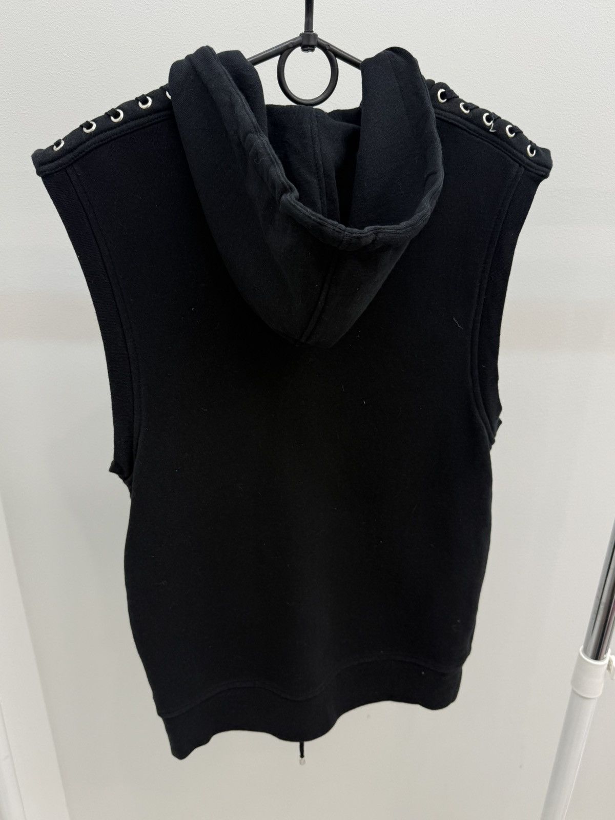 Balmain Balmain Punk Laced Sleeveless Hoodie Size US L / EU 52-54 / 3 - 2 Thumbnail