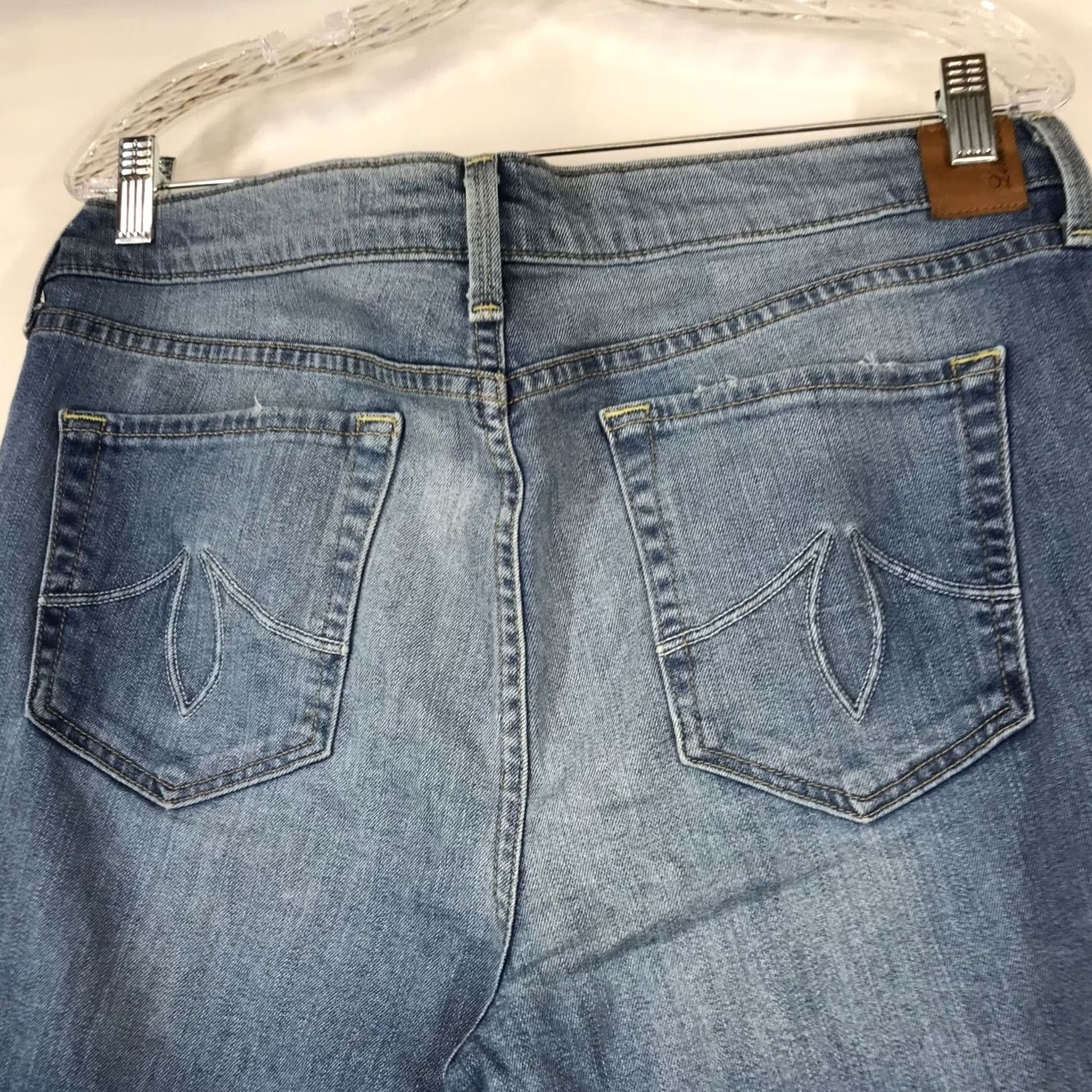 Vintage LEVEL 99 - Womens 31 Blue Denim Frayed Hem Jeans Size 24" / US 00 / IT 34 - 4 Thumbnail