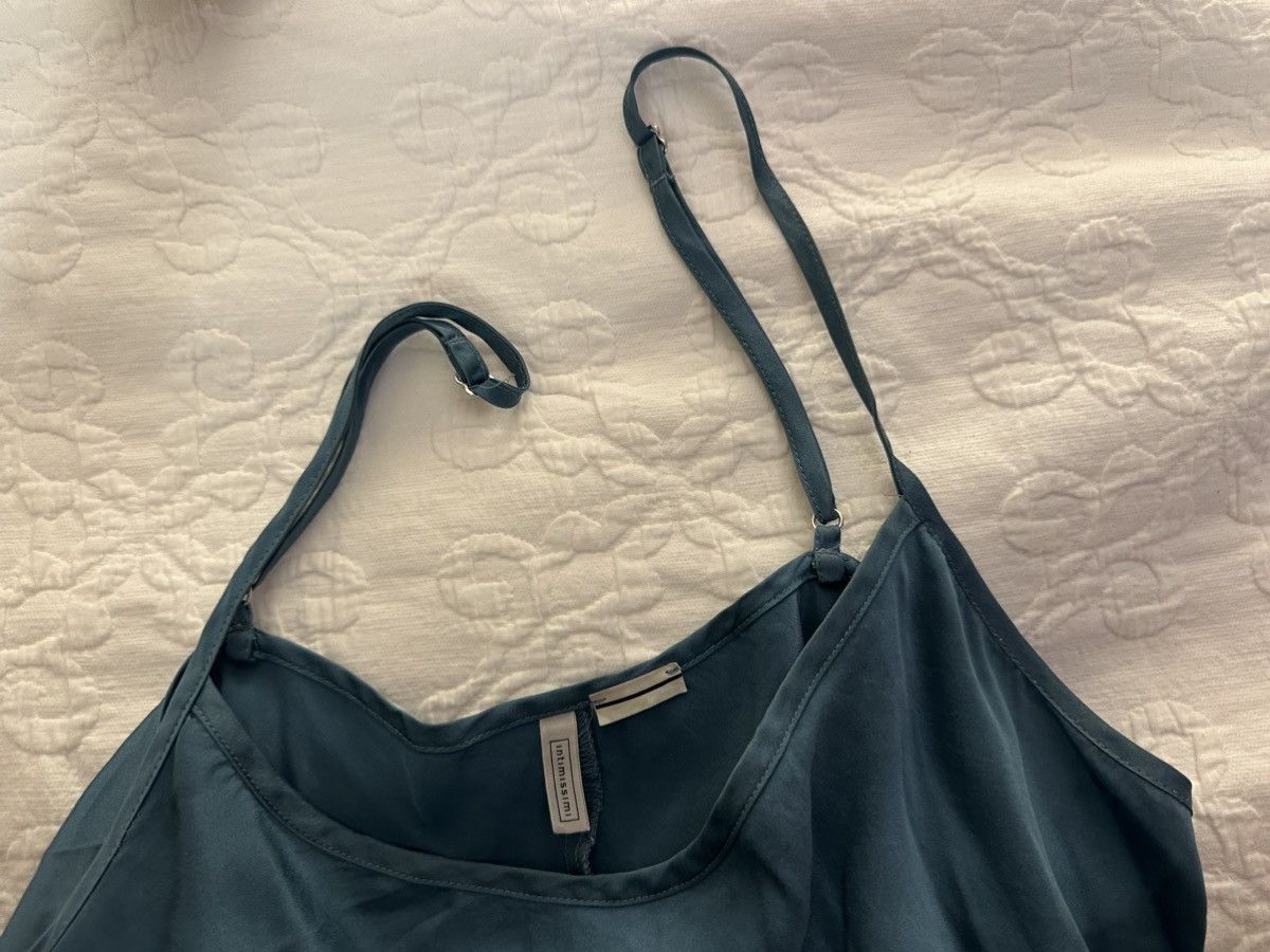 Other Intimissimi Pure Silk Slip Teal Dress Size S / US 4 / IT 40 - 3 Thumbnail