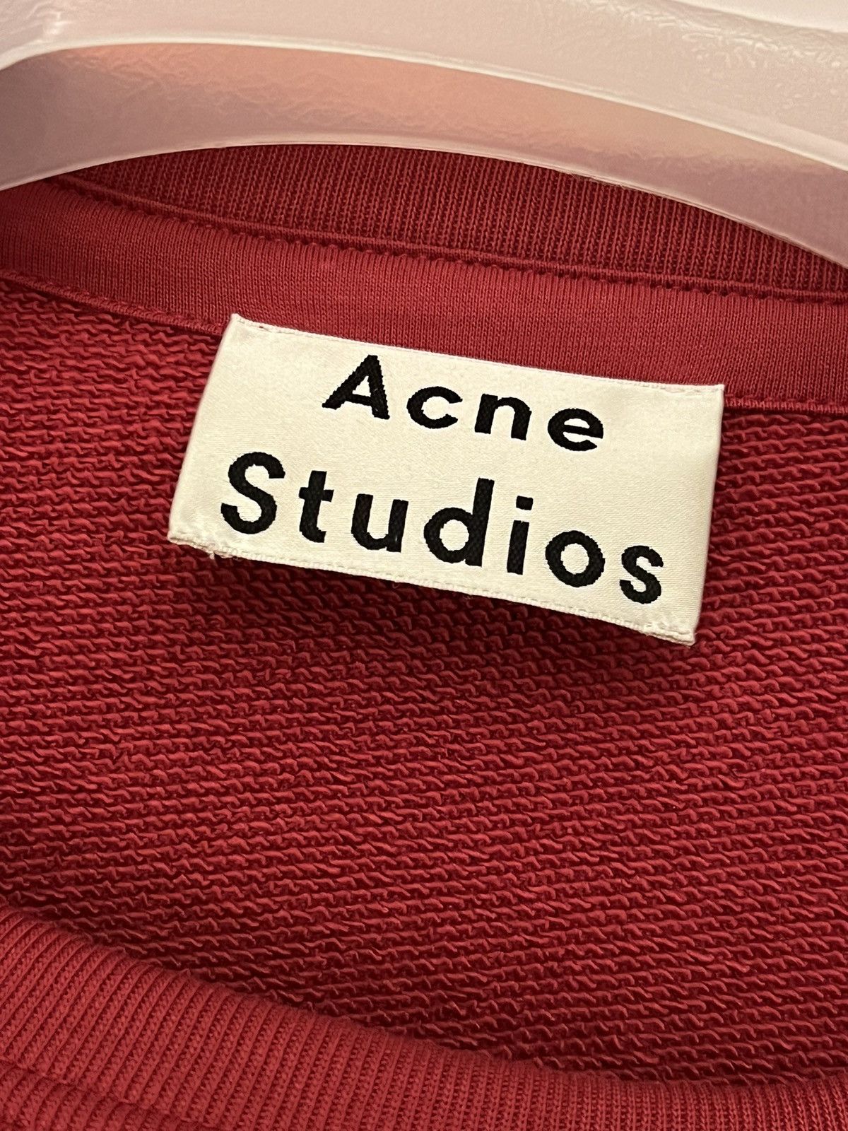 Acne Studios M Faise Red Berry Embroidery Crewneck Sweatshirt Classic Size US M / EU 48-50 / 2 - 9 Thumbnail
