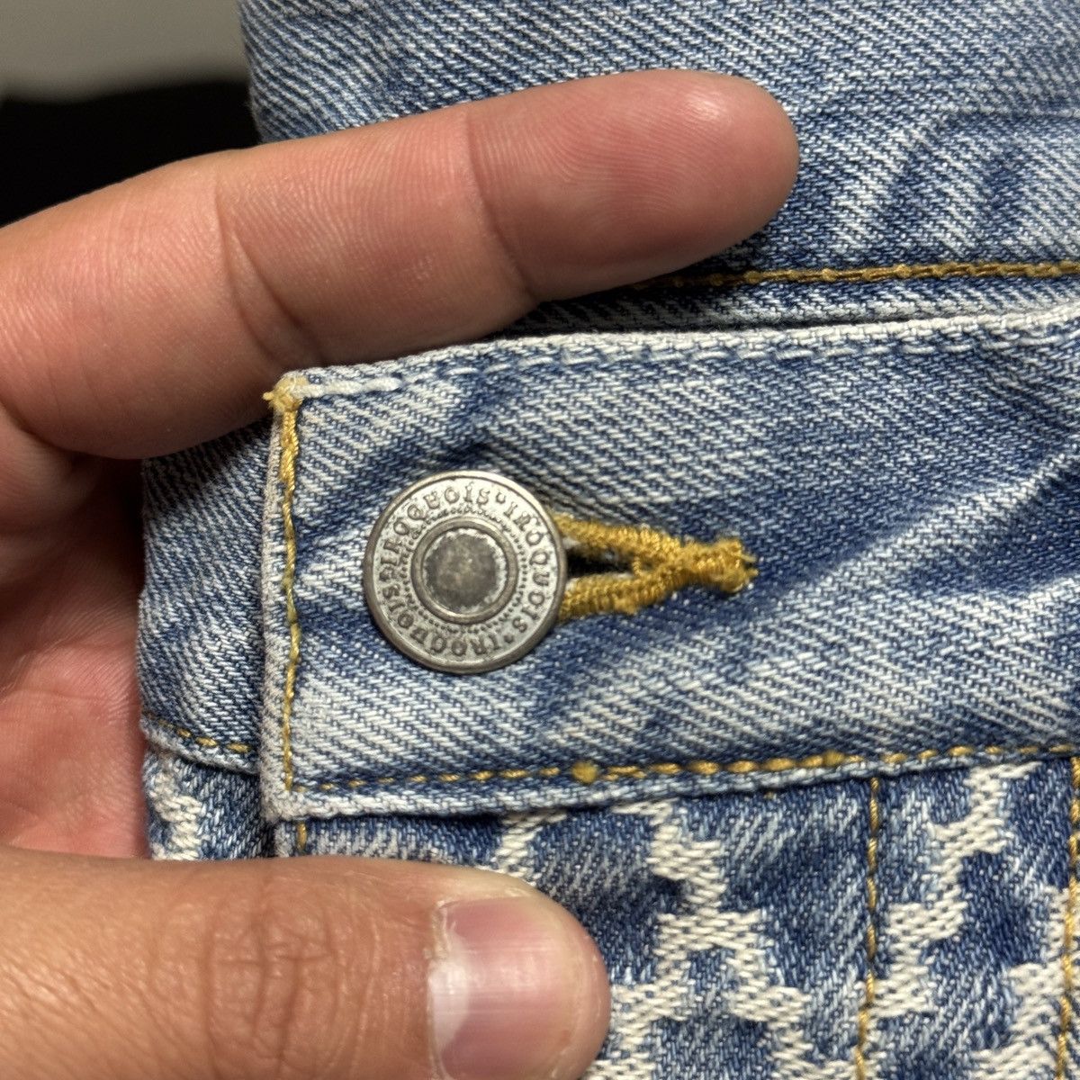 Japanese Brand Iroquois Cinch Back Japanese Selvedge Denim Size US 34 / EU 50 - 8 Thumbnail