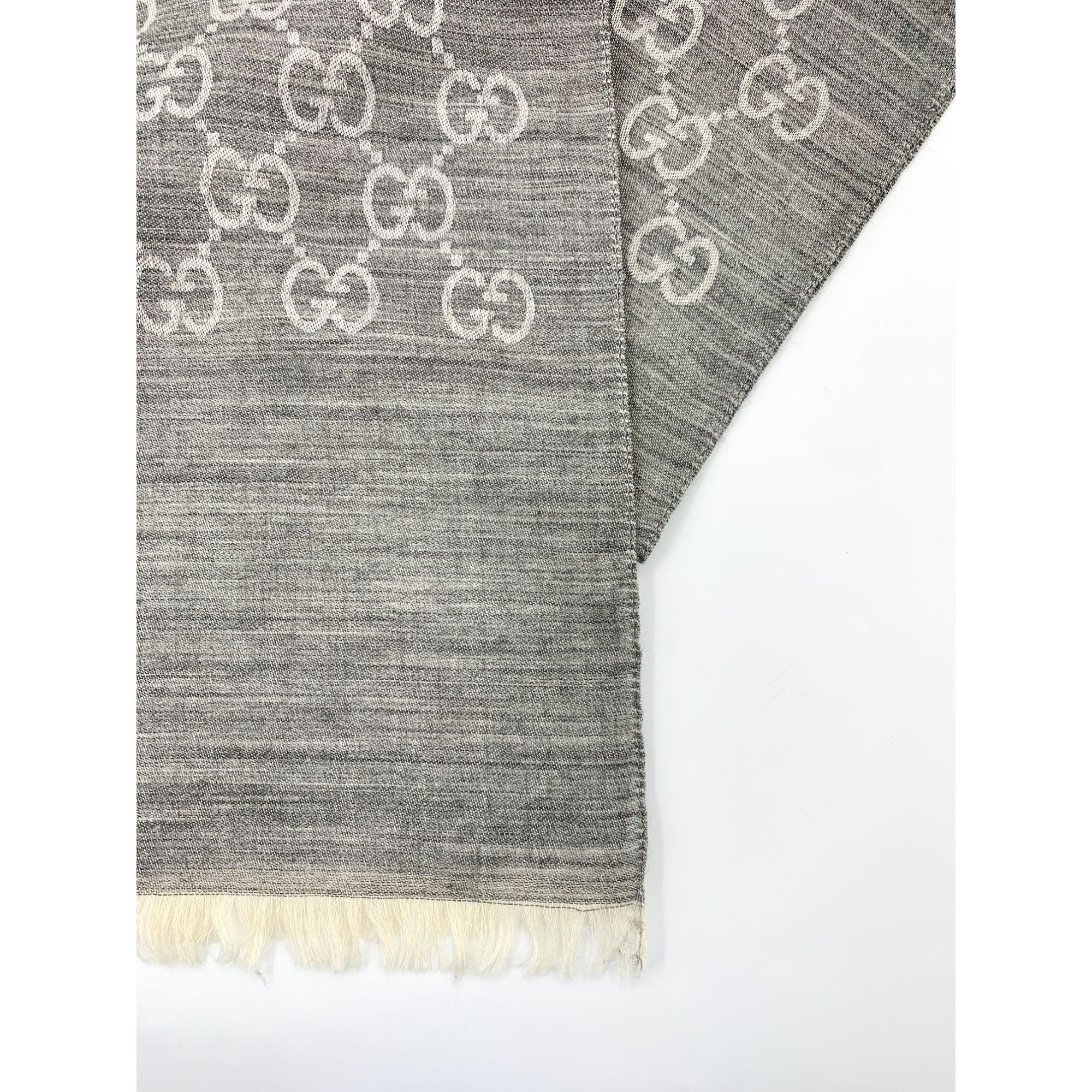 Gucci Gucci Double G Monogram Full Print Reversible Silk Wool Scar Size ONE SIZE - 6 Thumbnail