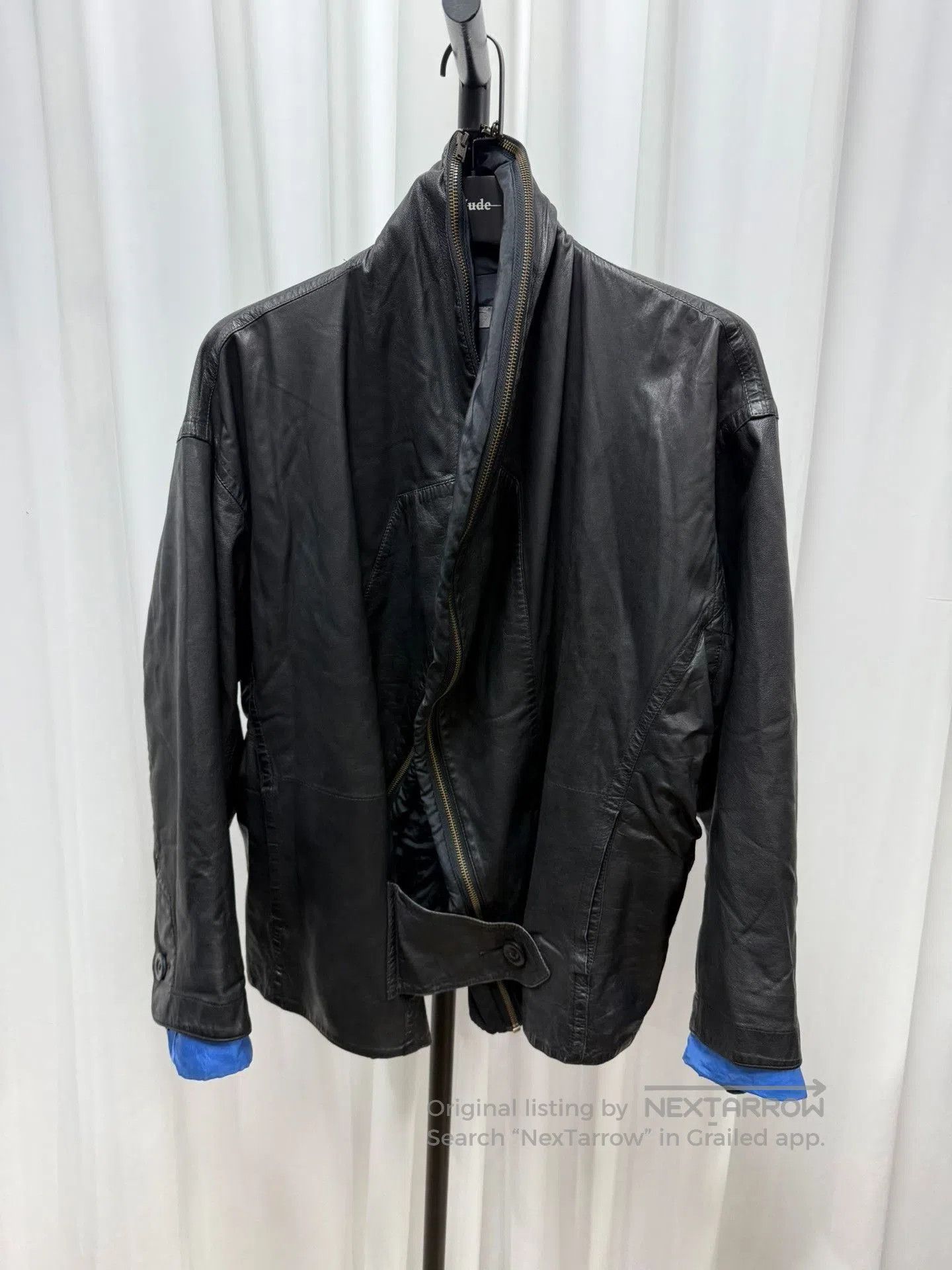 Issey Miyake issey miyake black leather zip jacket M size. Size US M / EU 48-50 / 2 - 1 Thumbnail